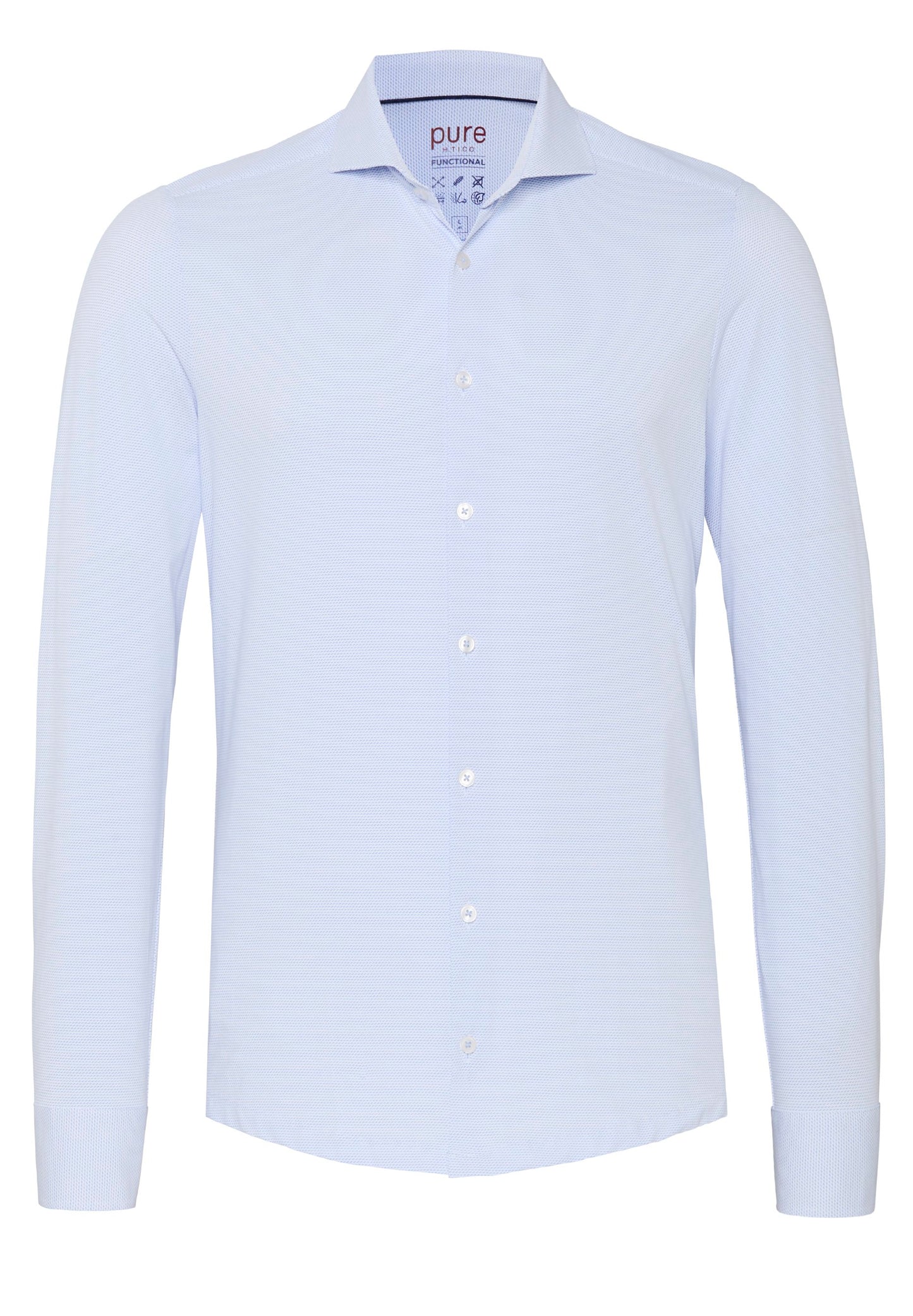PURE- Functional Hemd Langarm (Uni Hellblau)