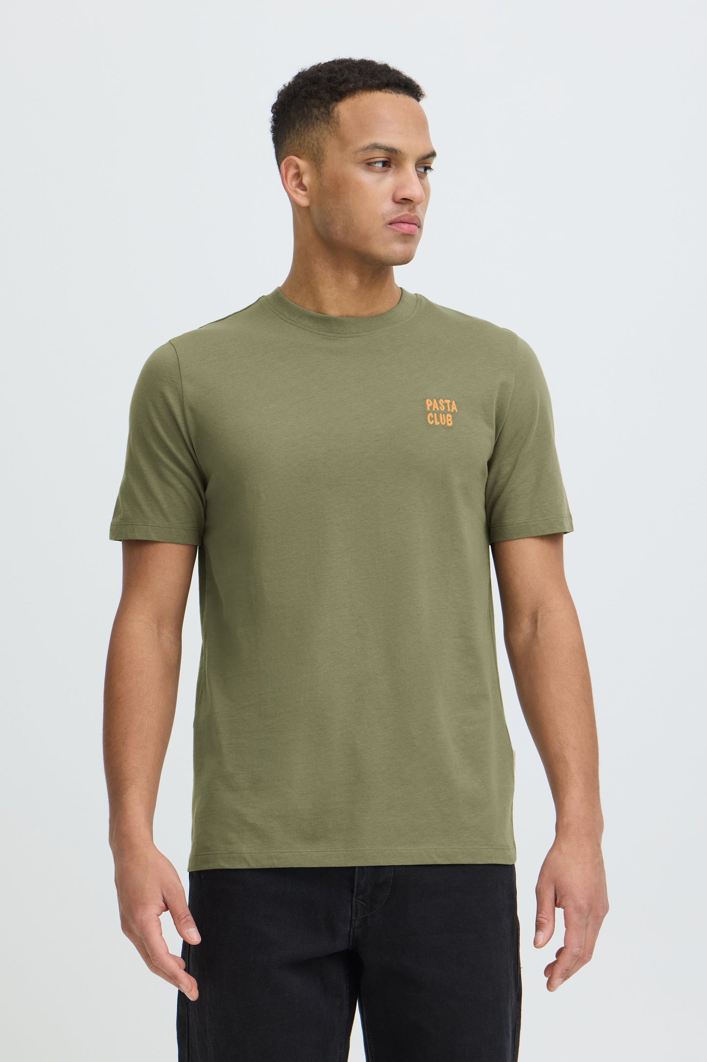 Bhkaan Emb S/s Tee (Dusty Oliv)