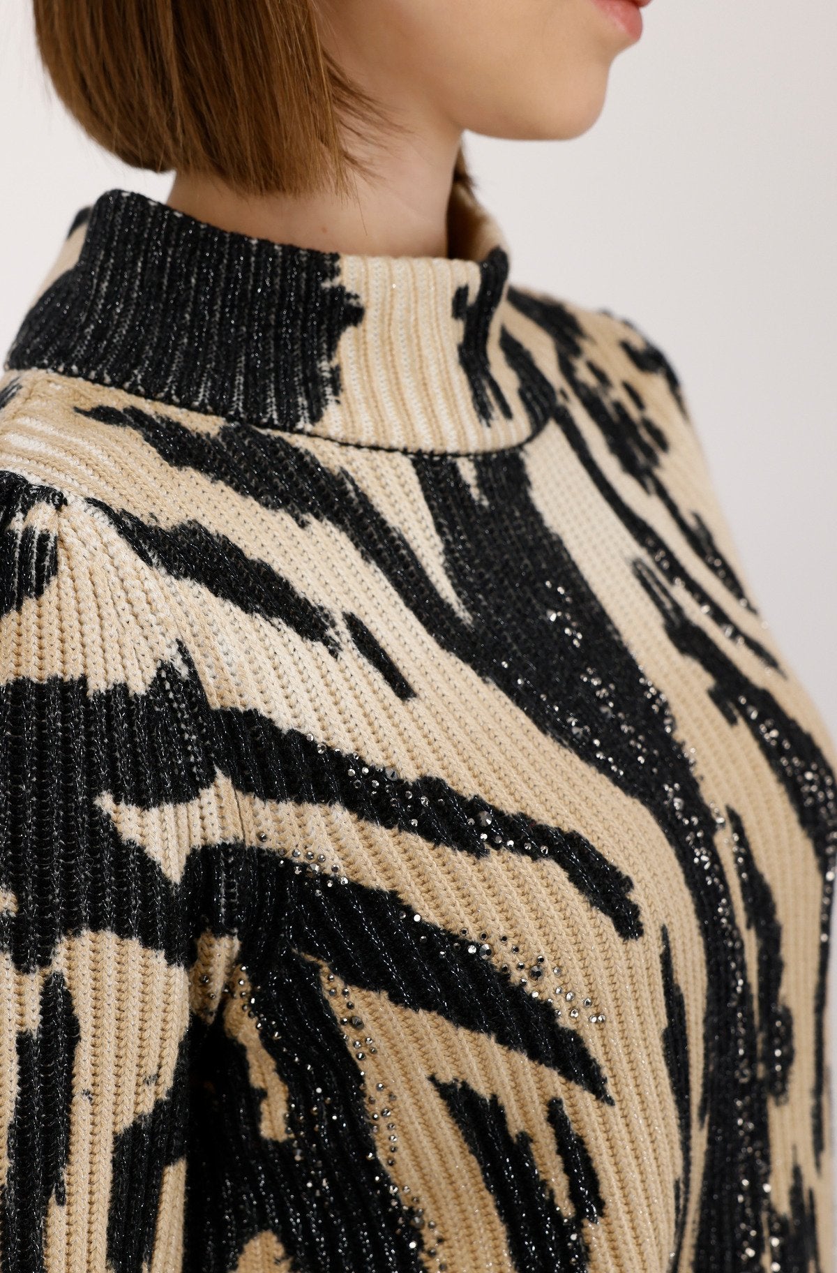 Pullover (Cognac Gemustert)