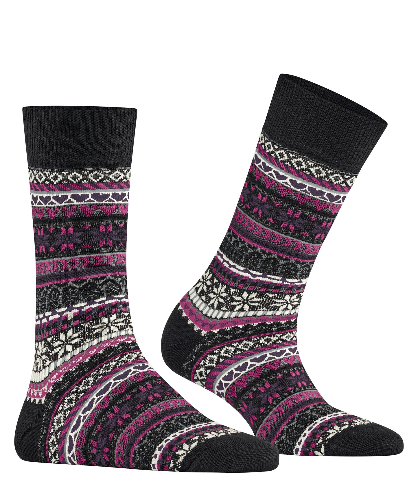 Burlington Fair Isle Delight Damen (Black)