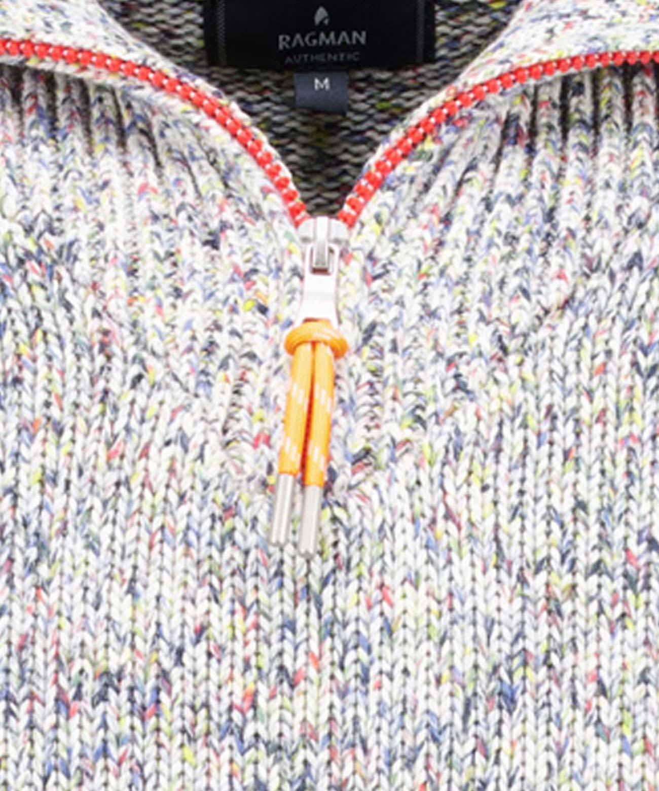 Troyer-Strickpullover mit Reissverschluss (Gemustert)