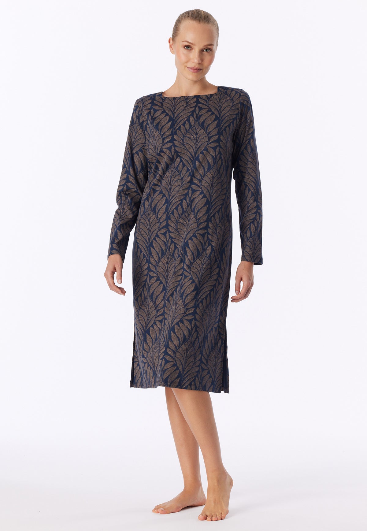 Nachthemd langarm, 110cm (Deep Sea Blue)