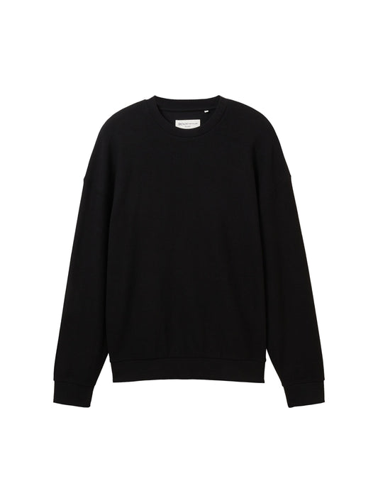 relaxed structure sweater (Black)