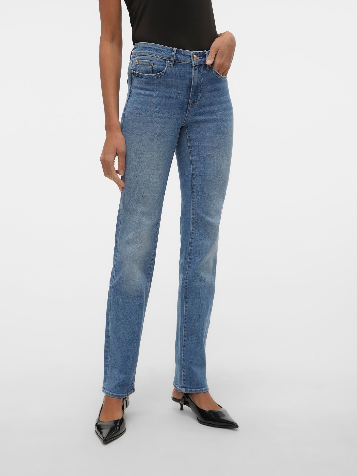 Vmflash Mr Straight Jeans Li347 Ga Noos (Medium Blue D)
