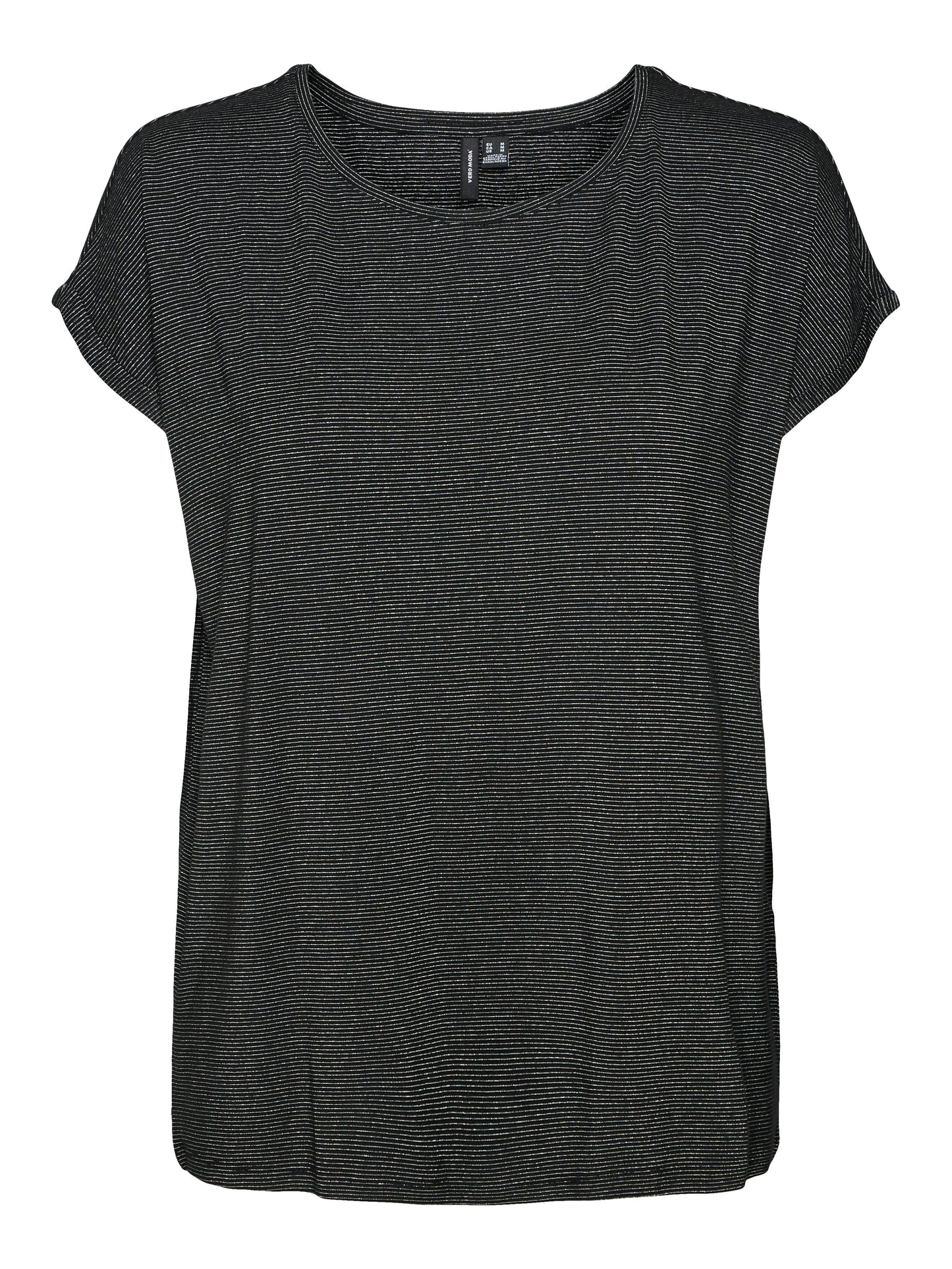 Vmlava Glitter Ss Top Stripe Ga (Black/silv)