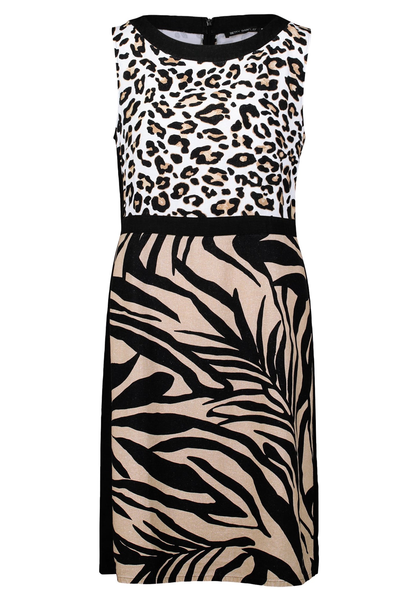 Leinenkleid (Black/beige)