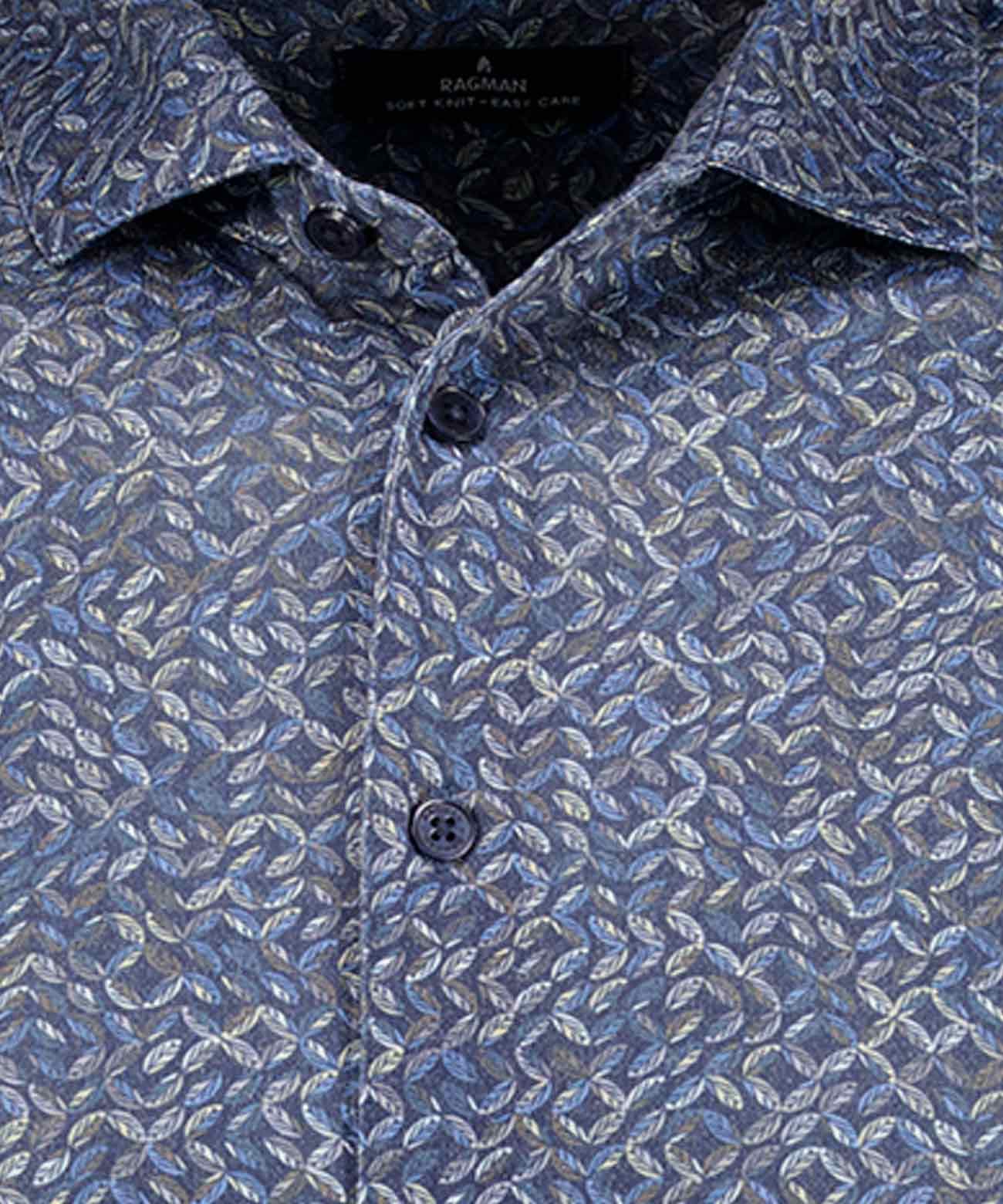 Sofknit-Hemd Alloverprint (Schoko)