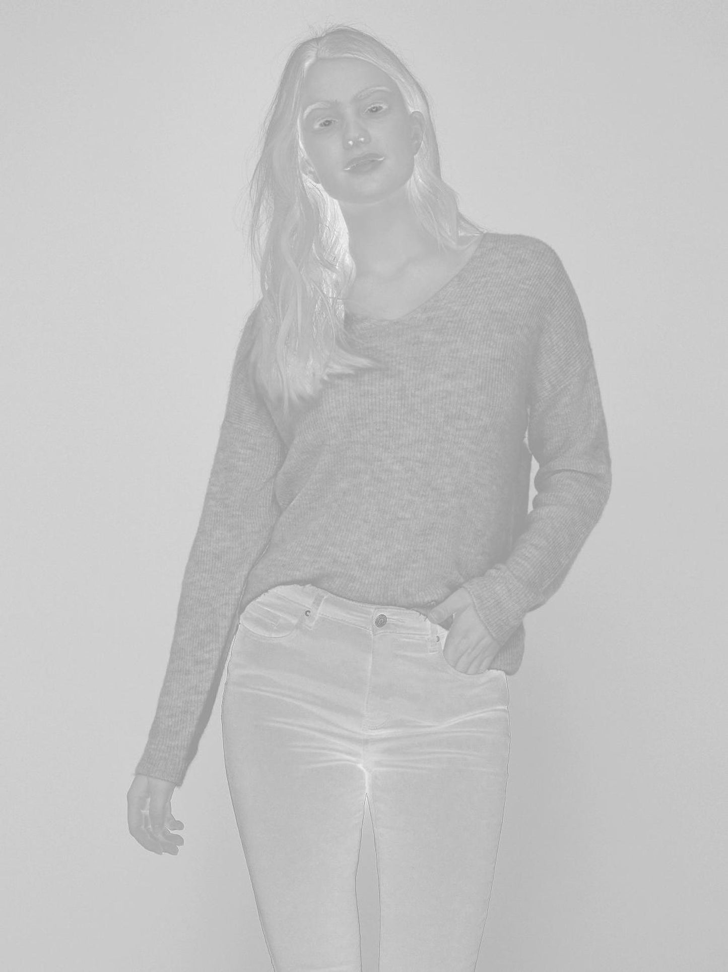 Vmcrewlefile Ls V-neck Blouse Noos (Sepia Rose)