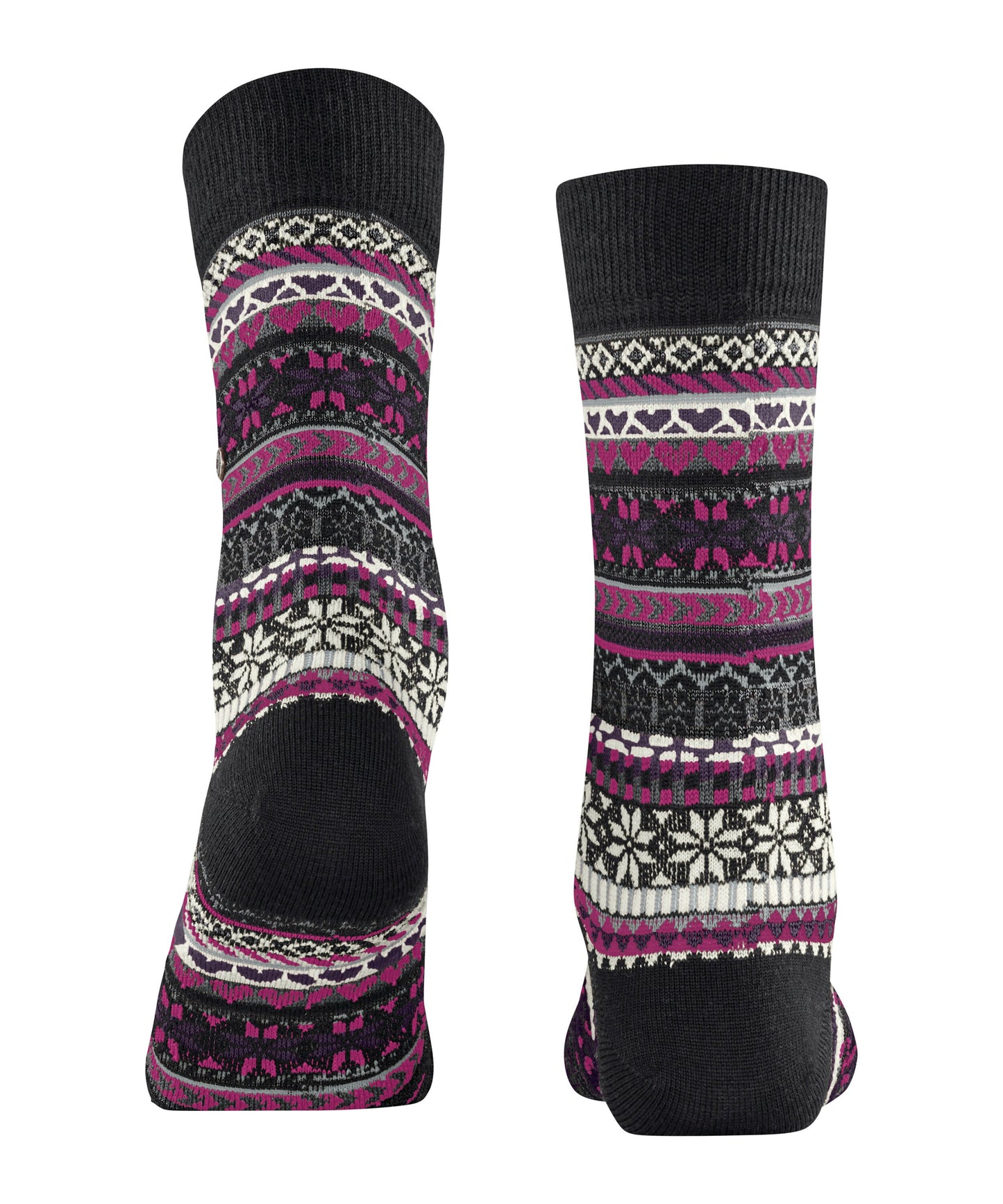 Burlington Fair Isle Delight Damen (Black)