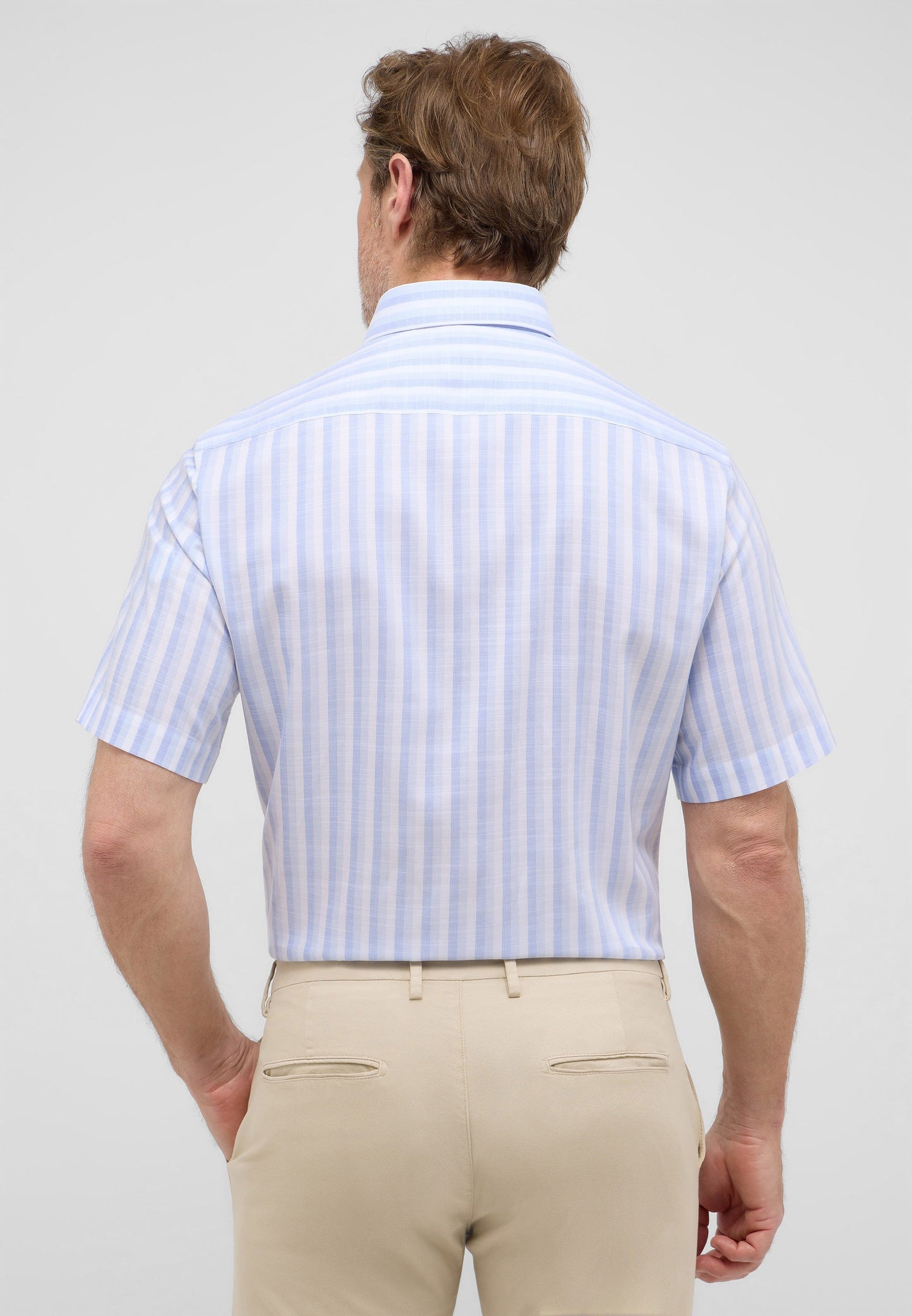 Hemd Slub Kurzarm (Blau)