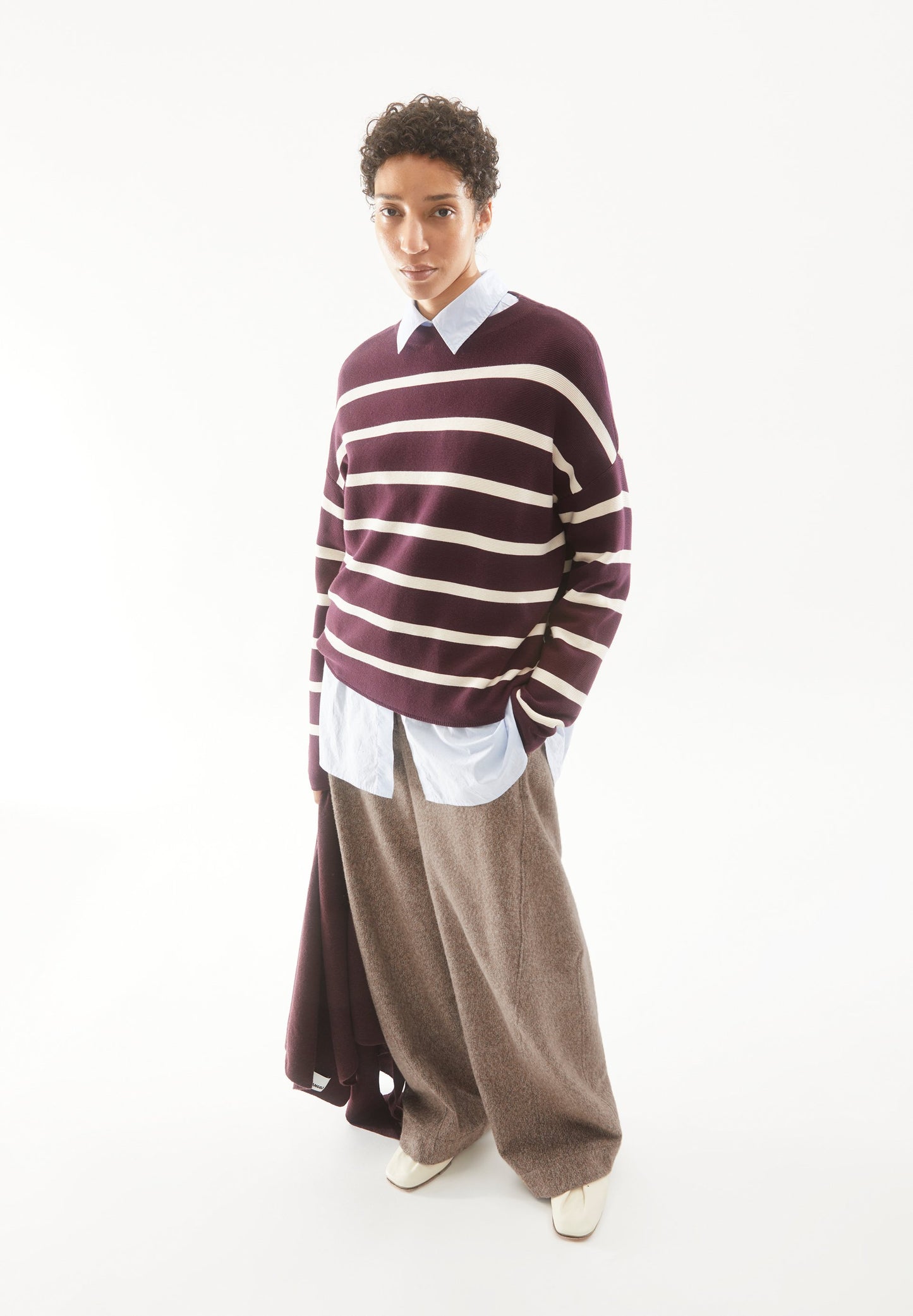 Merinaa Stripes (Dark Cranberry-)