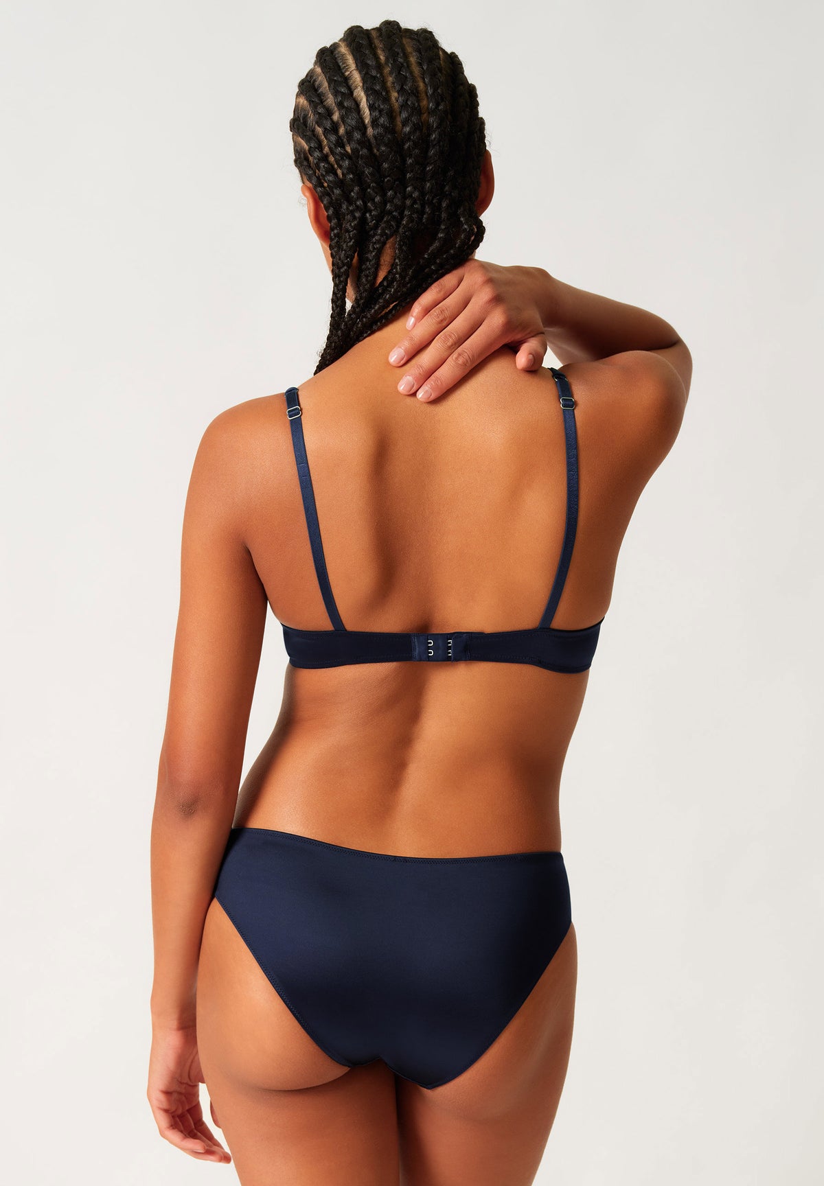 Skiny Damen Push-up BH Satin Dreams (Black Iris)