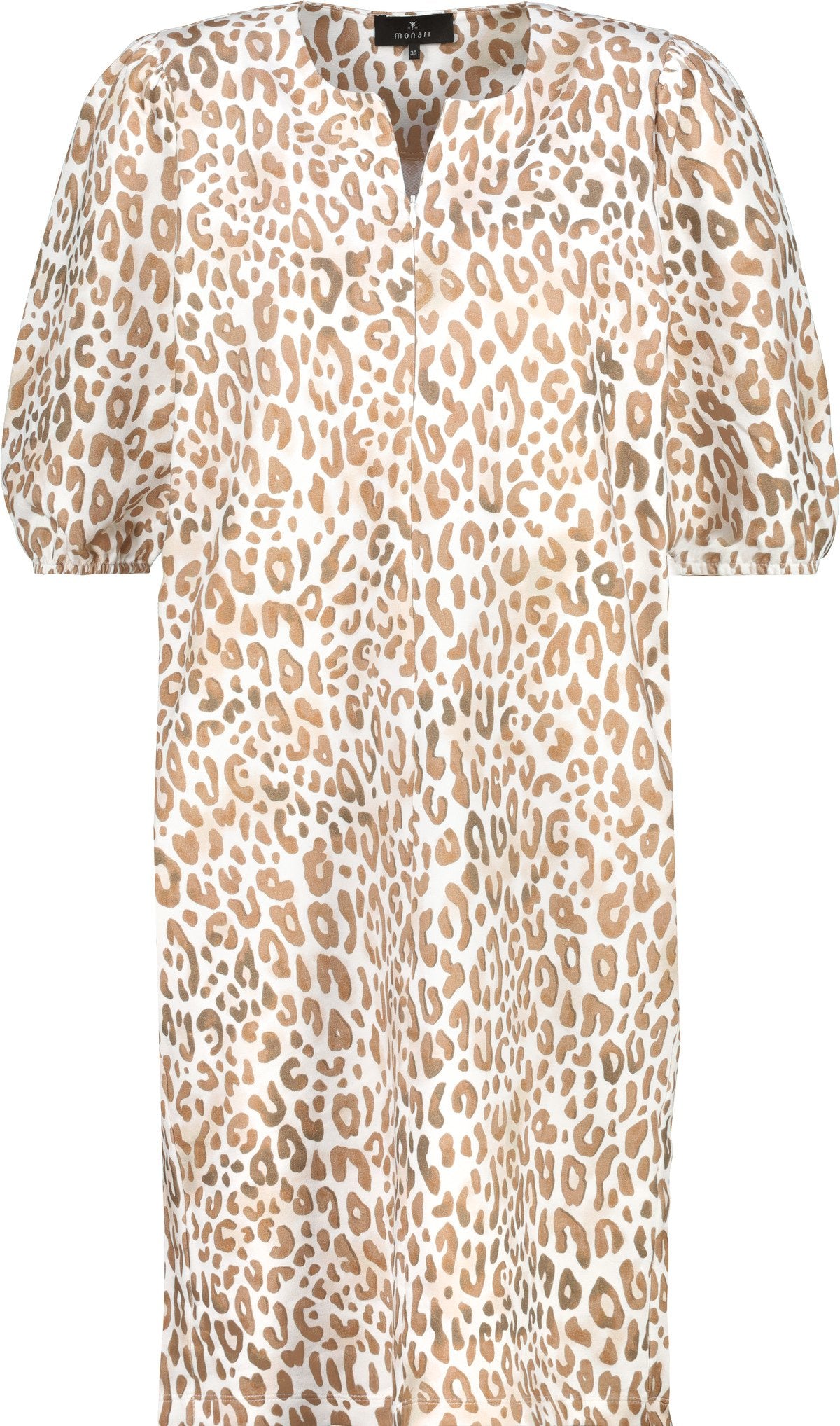 Kleid (Camel Gemustert)