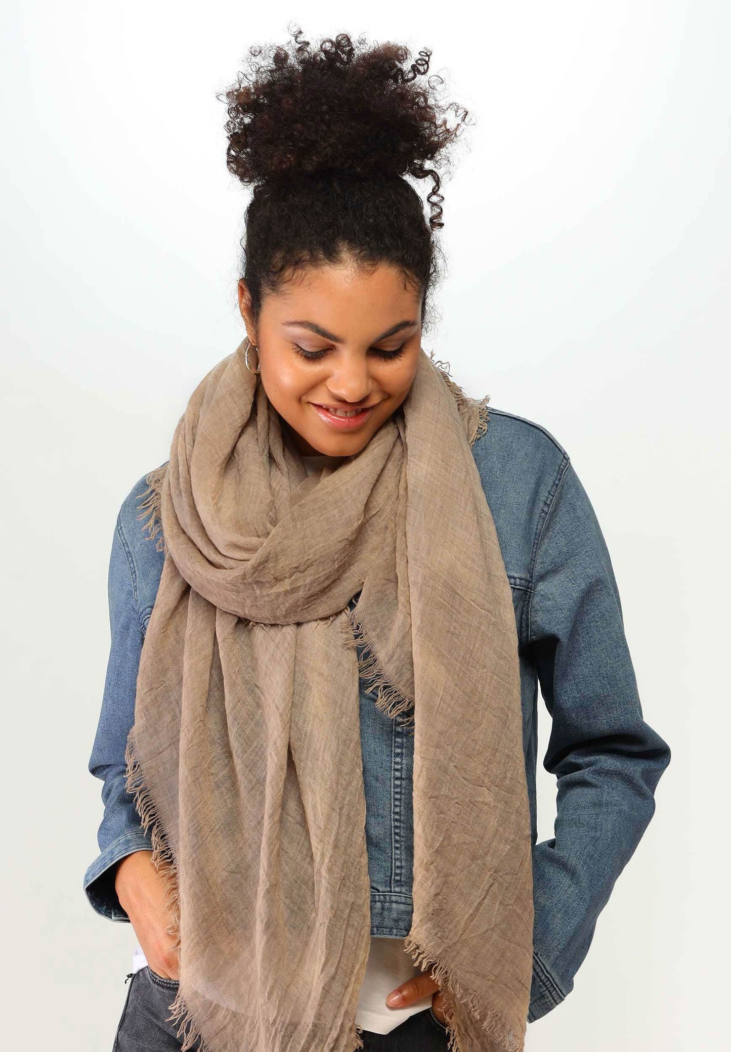 Stola Polyester Stola (Camel)