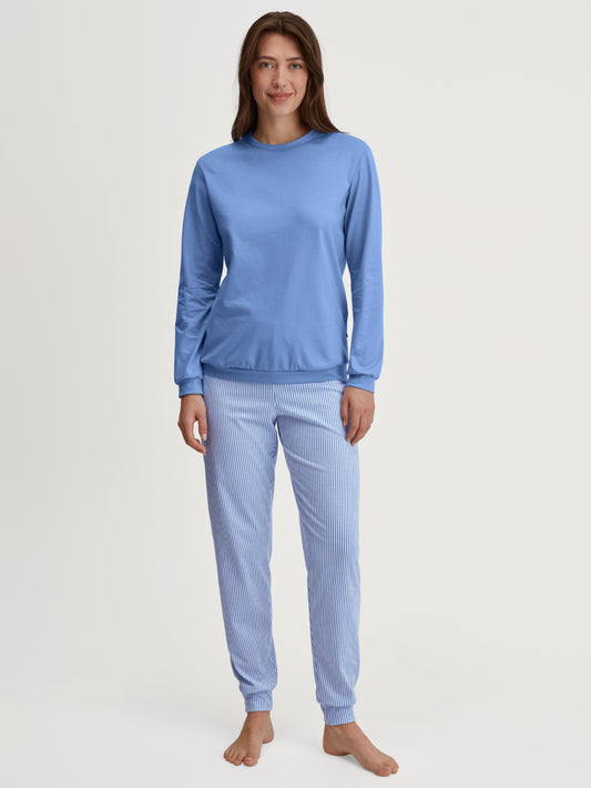 WOMEN Pyjamas with cuff (Hydrangea Blue)