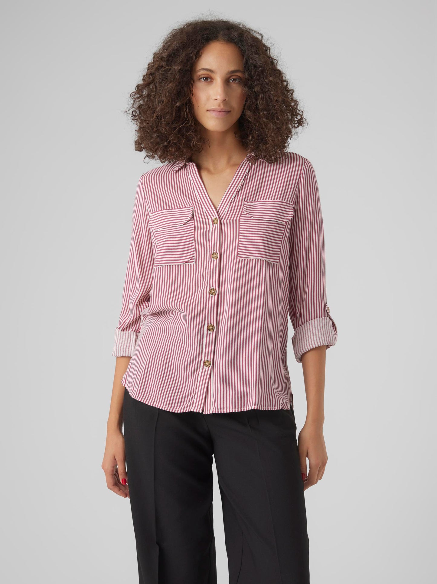 Vmbumpy L/s Shirt New Wvn Ga Noos (Snow White)