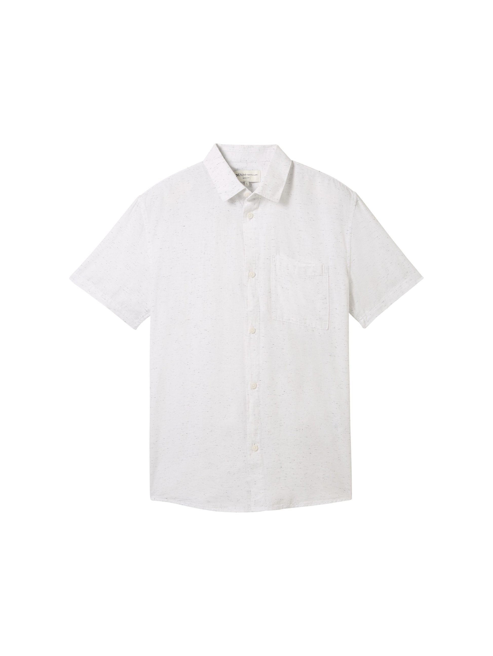 structured shirt (White Herringb)