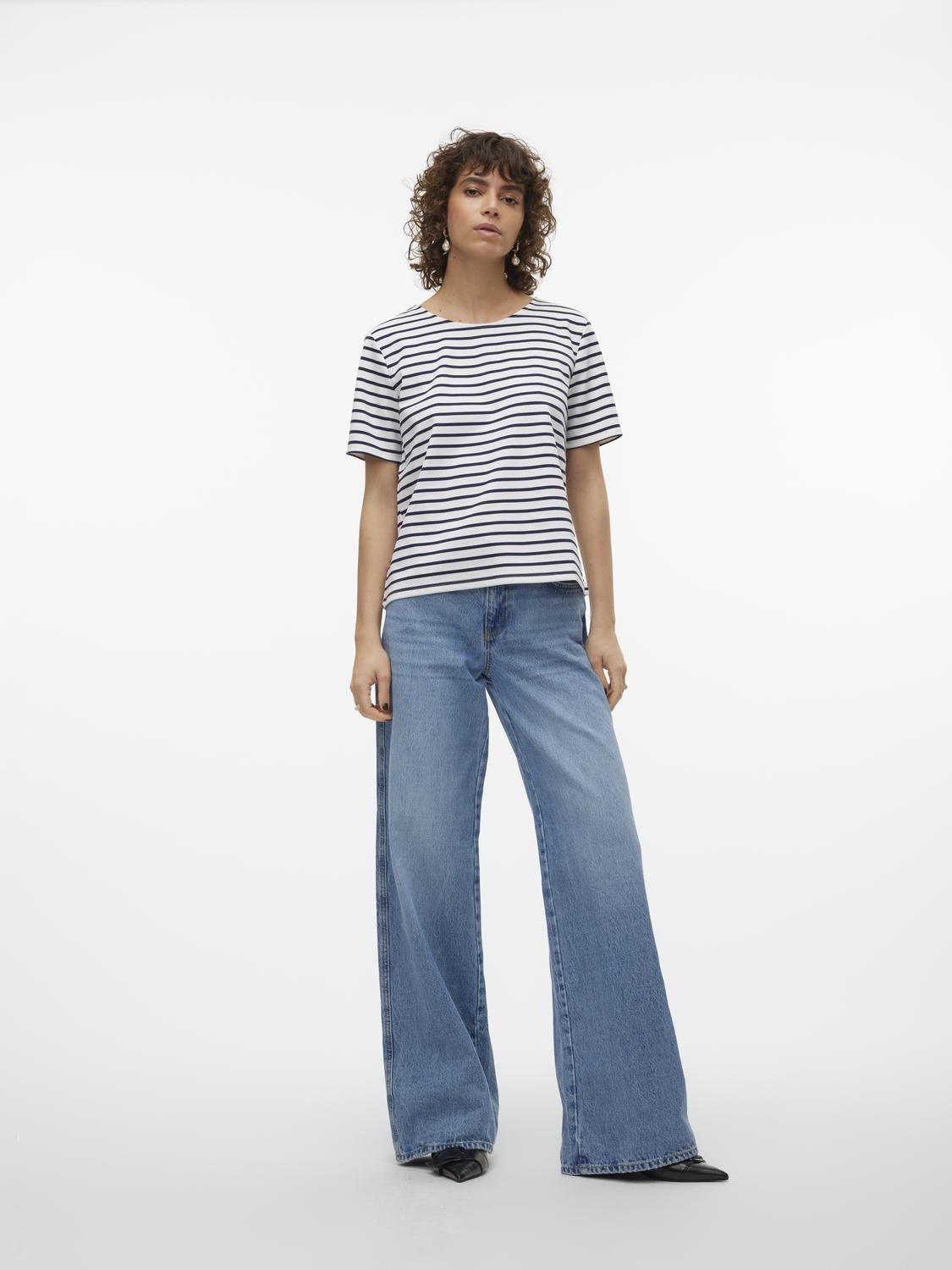 Vmabby Ss Zip Top Jrs Noos (Snow White)
