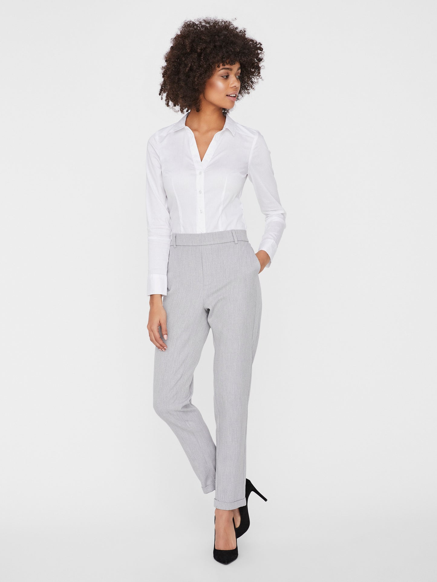 Vmmaya Mw Loose Solid Pant Noos (Light Grey Me)