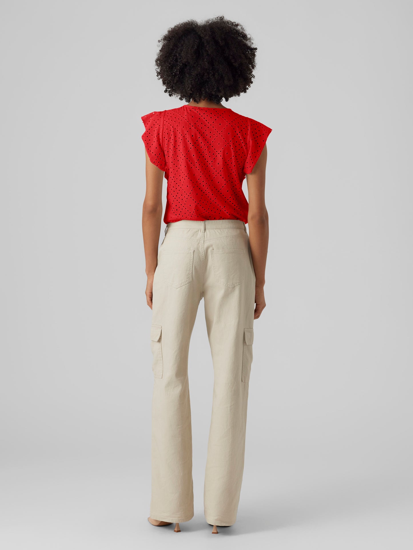 Vmtassa Sl Frill Top Noos (Fiery Red)
