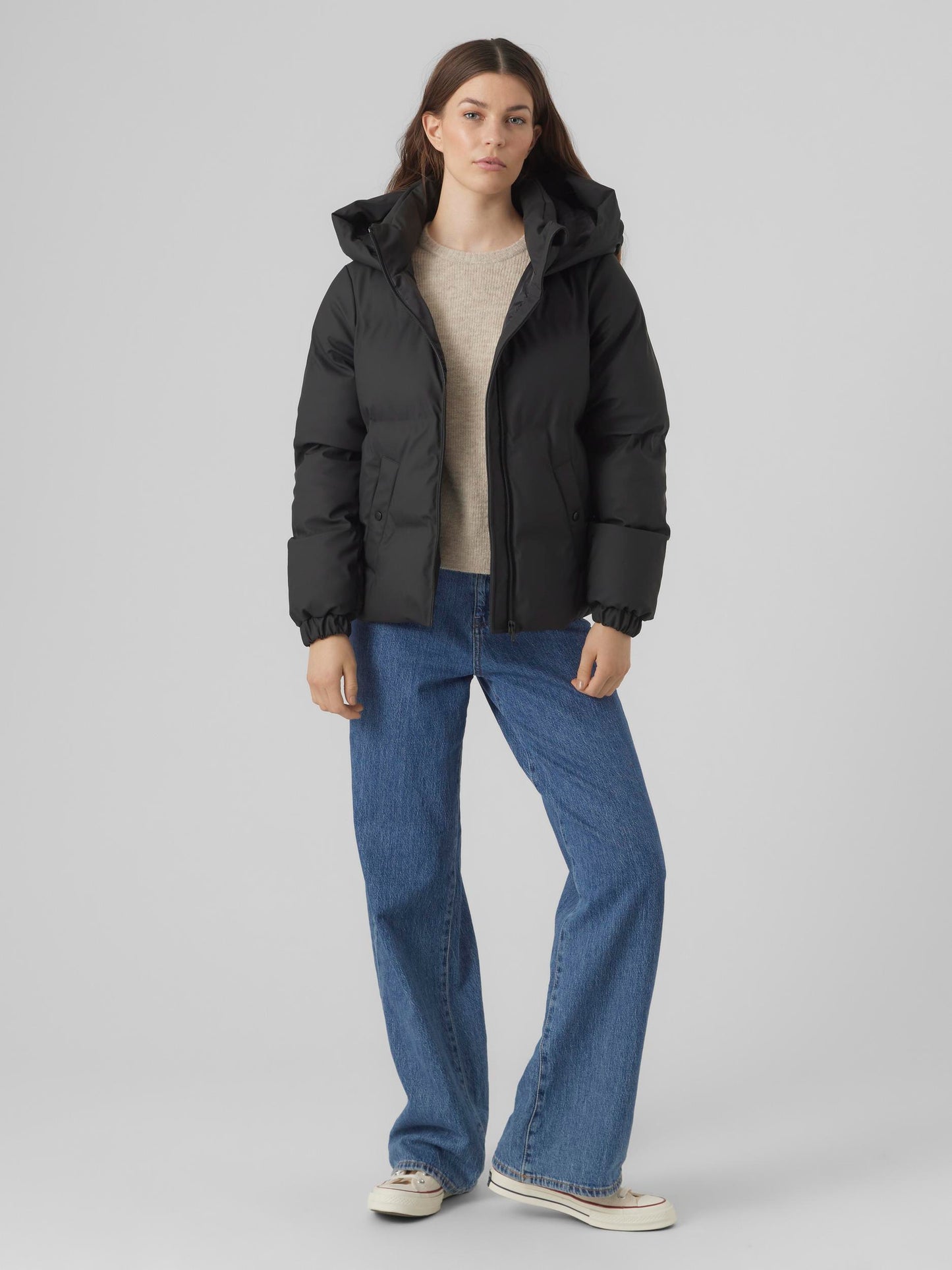 Vmnoe Aw23 Short Coated Jacket Boos (Black)
