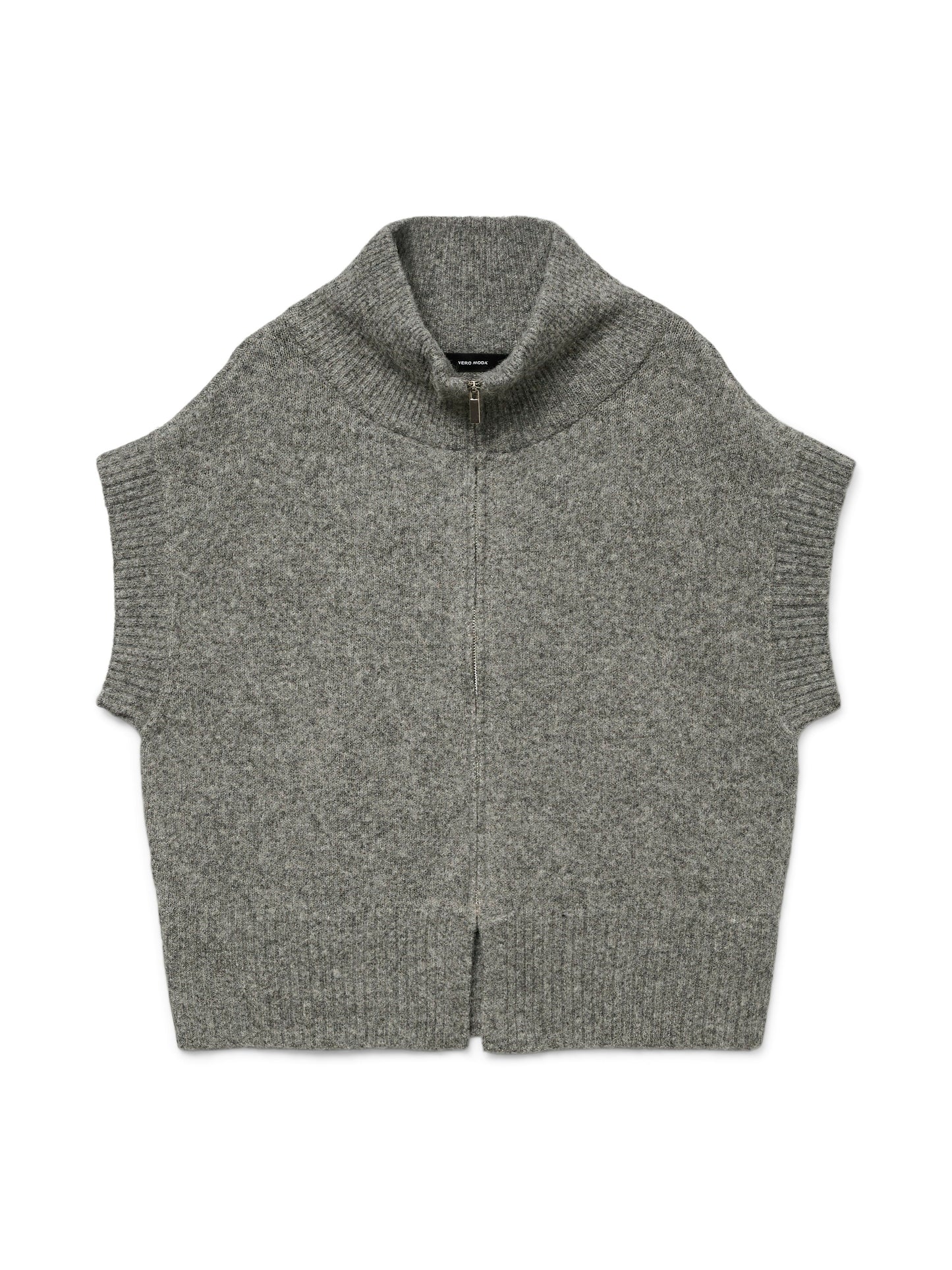 Vmbang Sl Highneck Zipper Vest Boo (Medium Grey M)