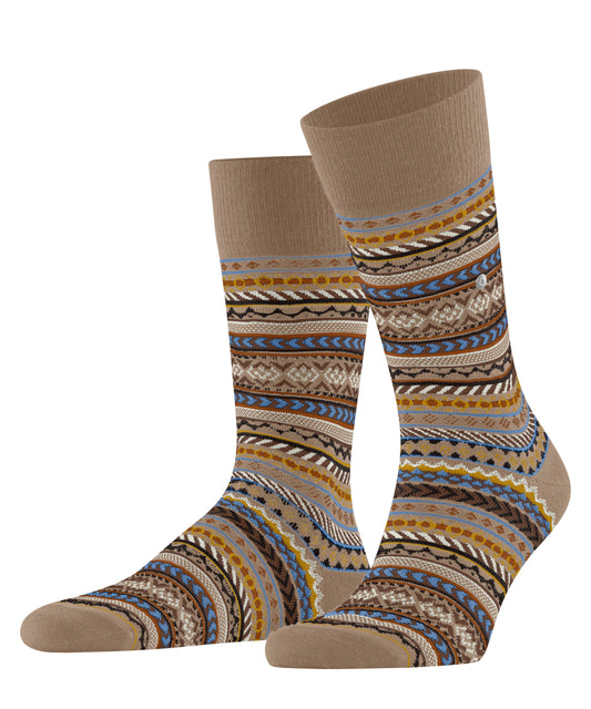 Burlington Fair Isle Herren (Camel)