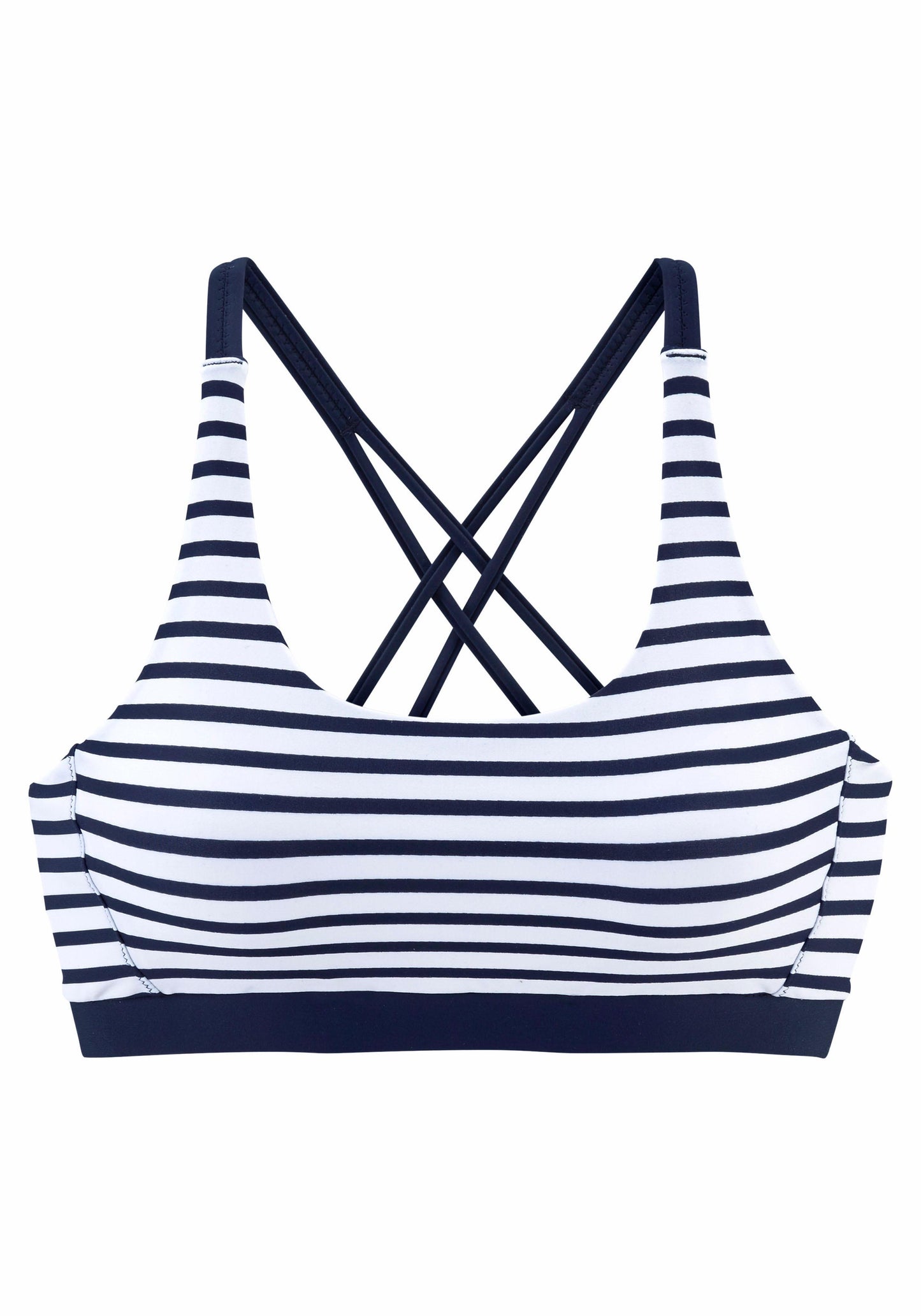 Venice Beach LM exkl. Sport Bustier-Top (White-navy-s)