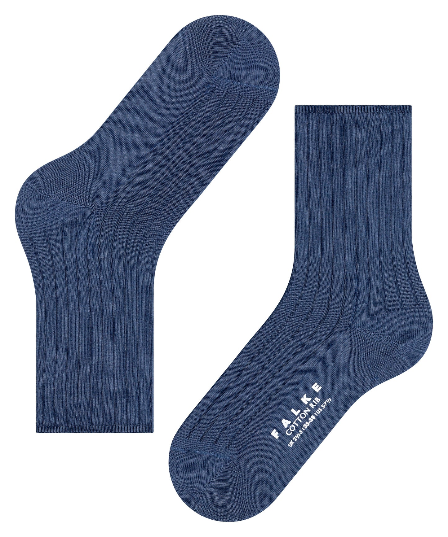FALKE Cotton Rib Damen (Space Blue)