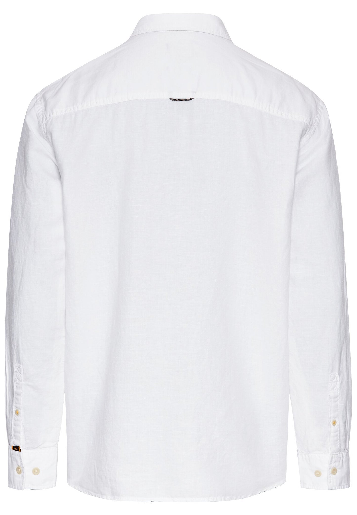 Langarm-Leinenhemd mit Soft-Wash-Veredelung (White)
