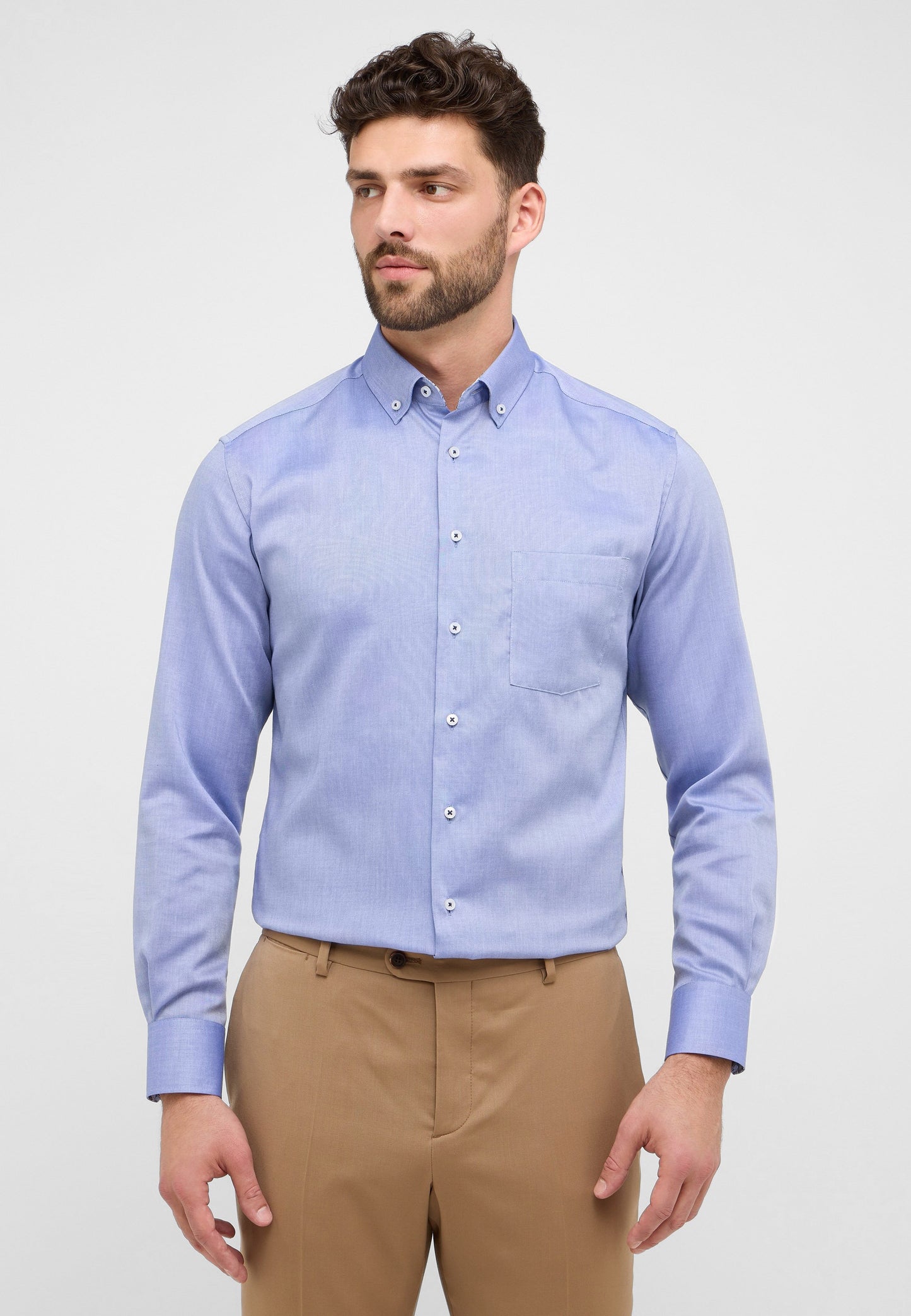 Hemd Oxford Langarm (Dunkelblau)