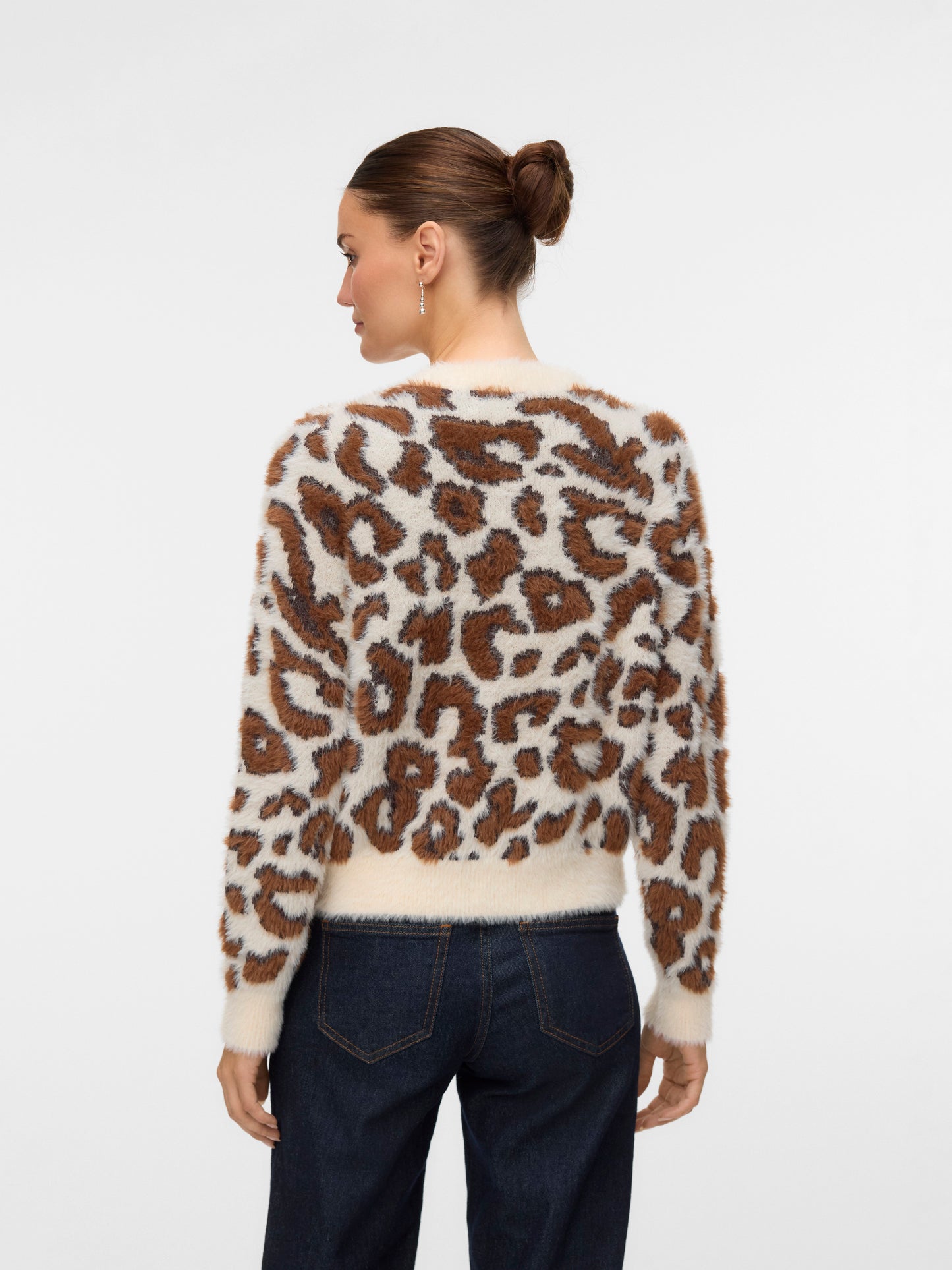 Vmjungle Ls O-neck Pullover Boo (Birch/w. E)