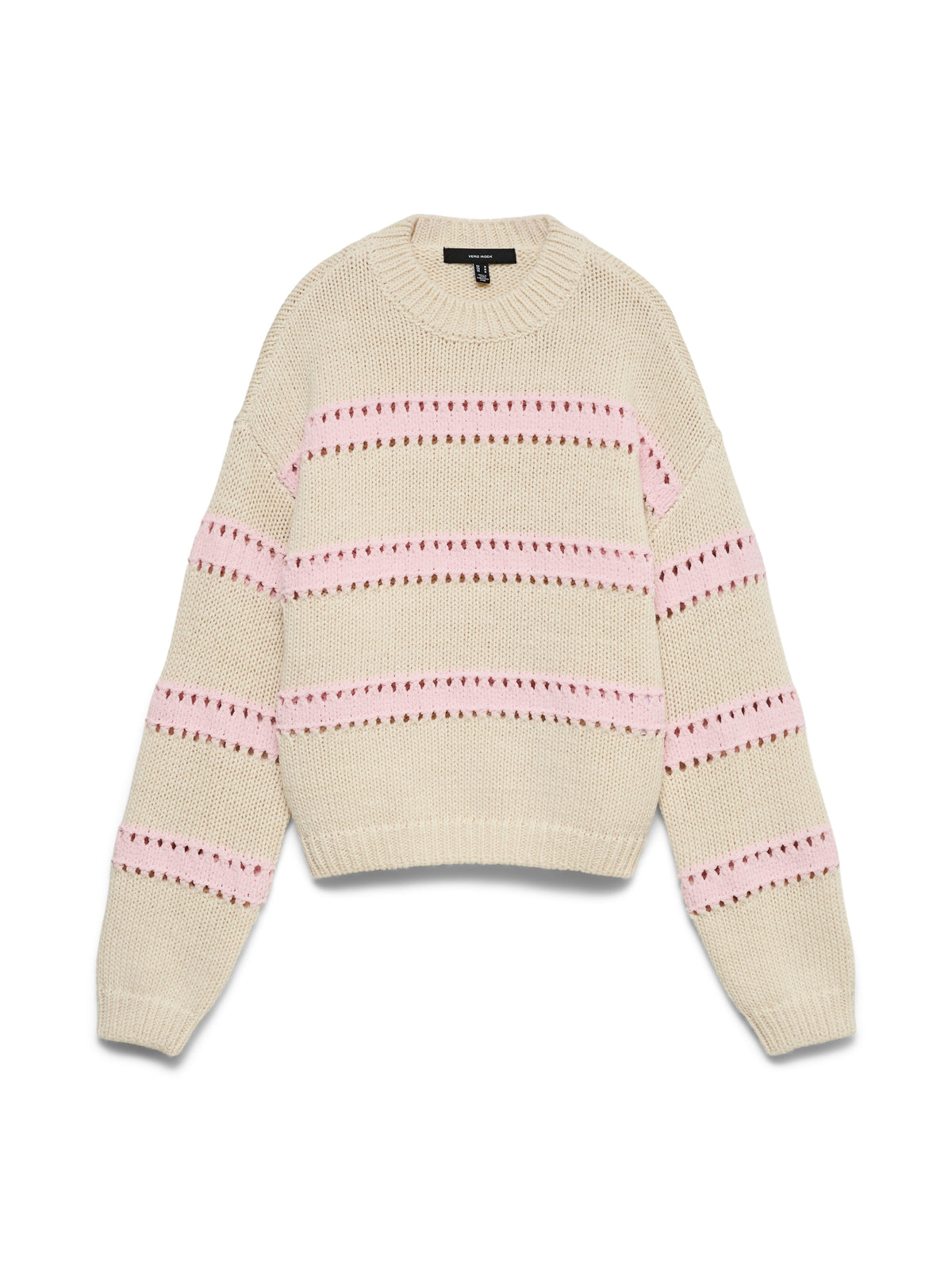 Vmlillian Ls O-neck Pullover (Birch/w. P)