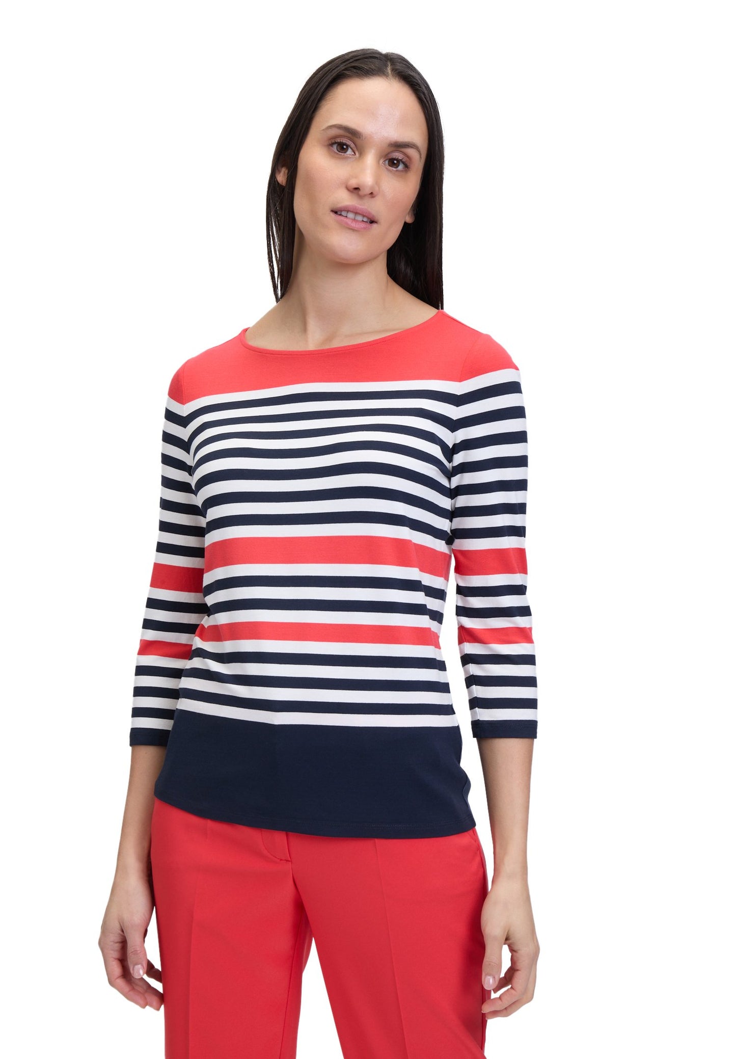 Basic Shirt (Dark Blue/red)