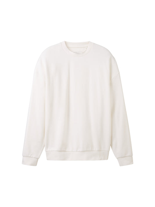 relaxed structure sweater (Wool White)