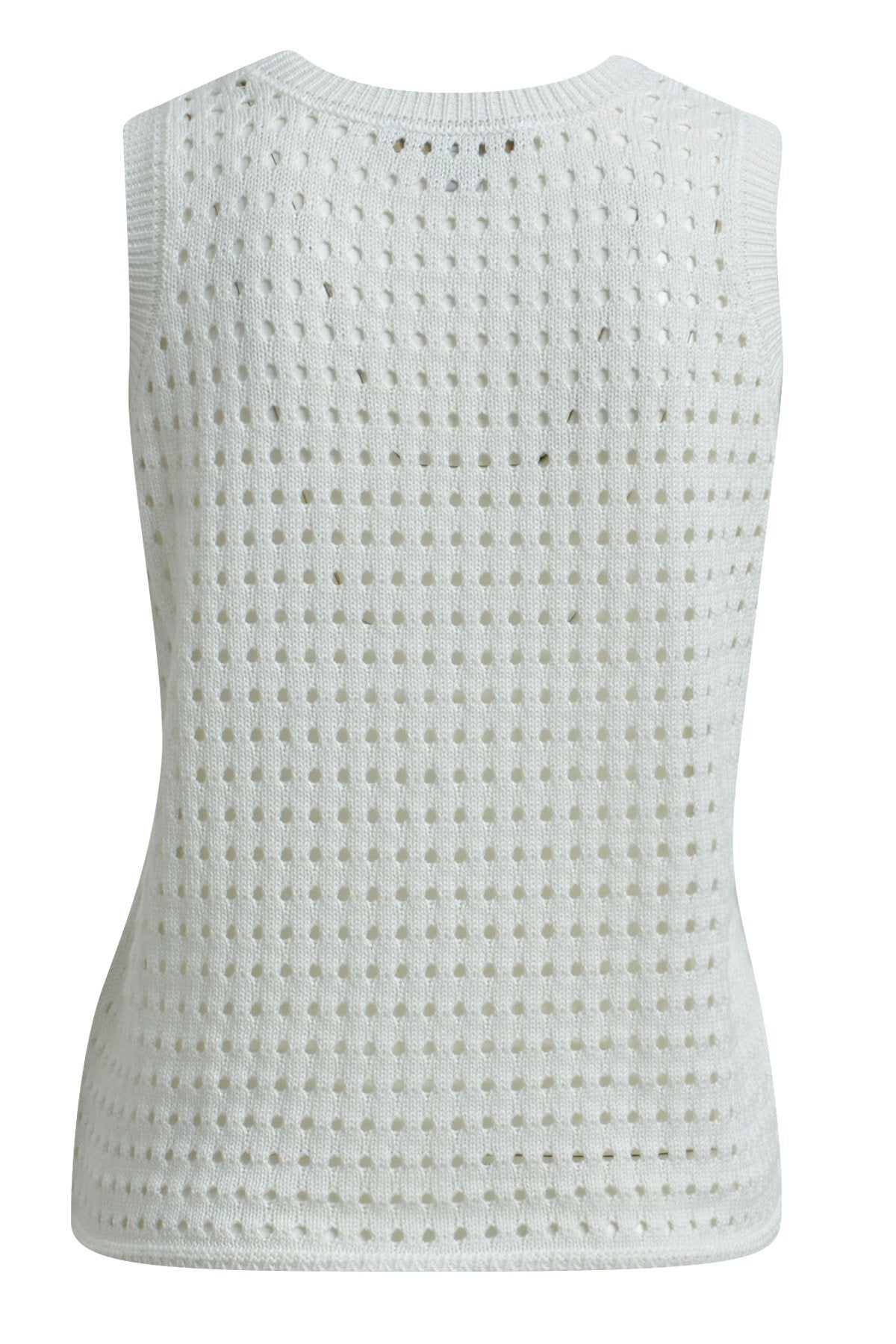 Net Crochet Top (Cream White)