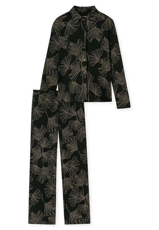 Schlafanzug lang (Schwarz)