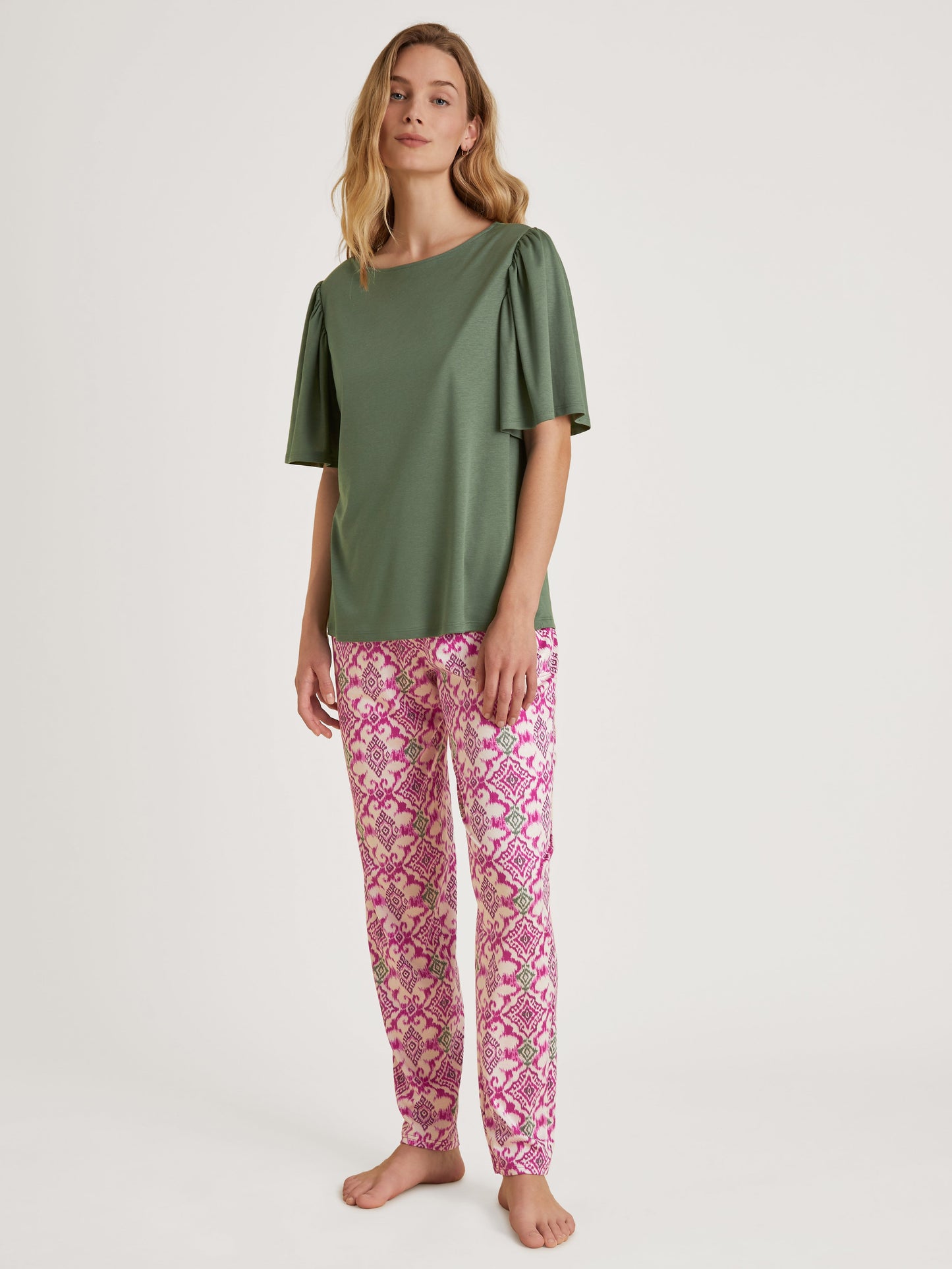 DAMEN Shirt kurzarm (Laurel Green)
