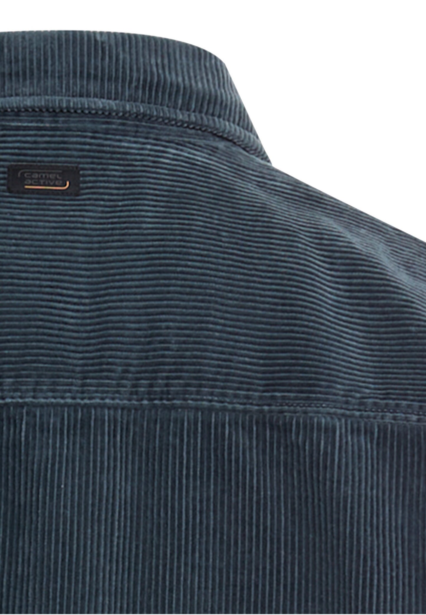 Cord Overshirt mit Druckknöpfen (Tinted Blue)