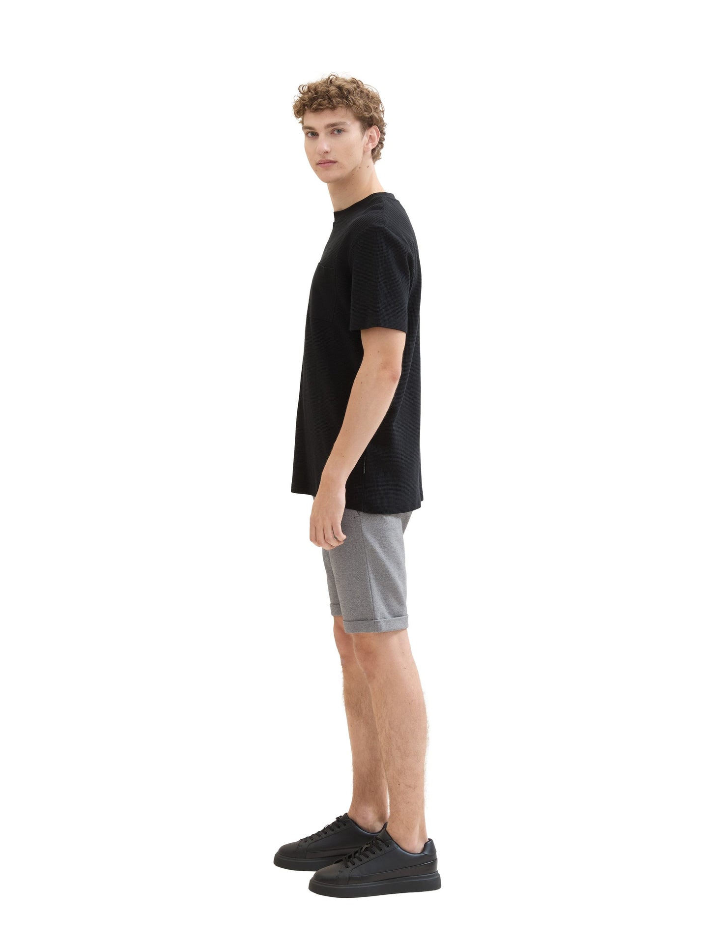Slim Piqué Chino Shorts (Grey Melange P)