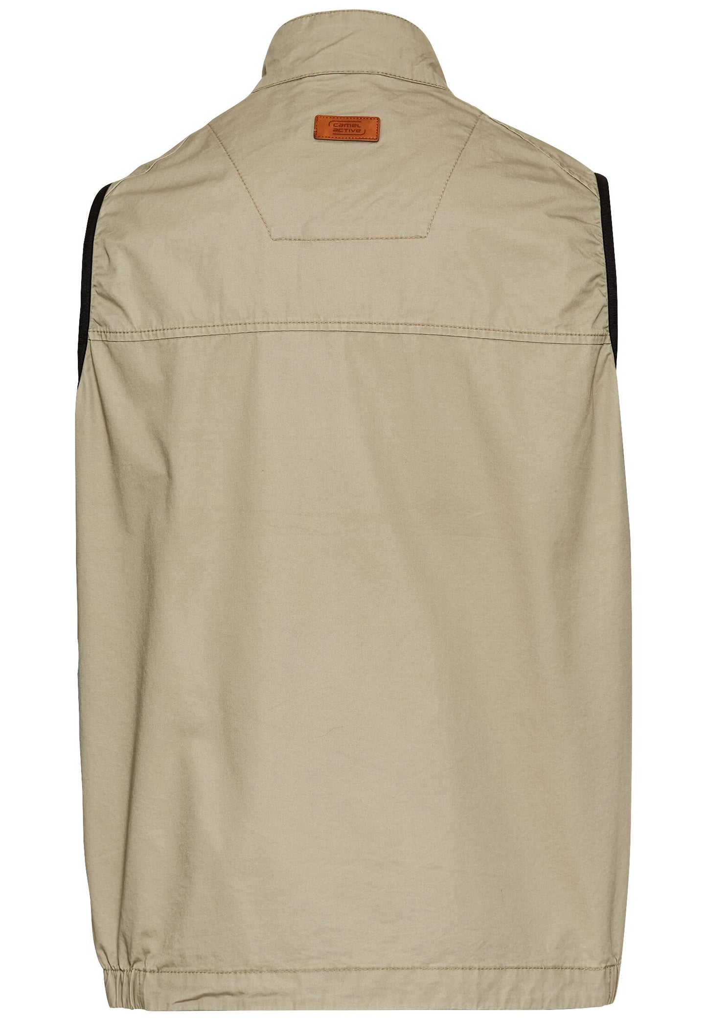 Outdoor-Weste mit Stehkragen (Khaki)