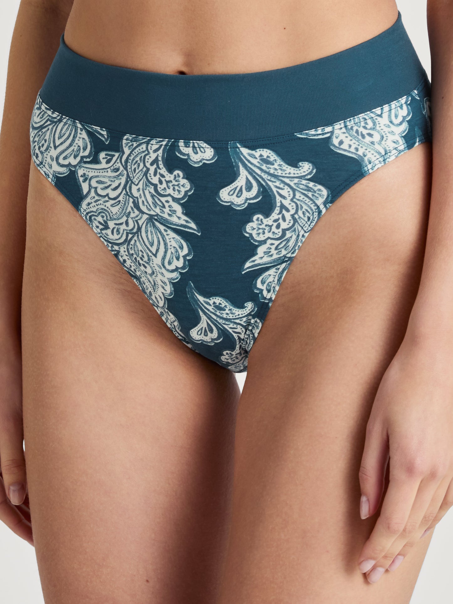 Slip mit Softbund, high waist (Deep Dive Petrol)