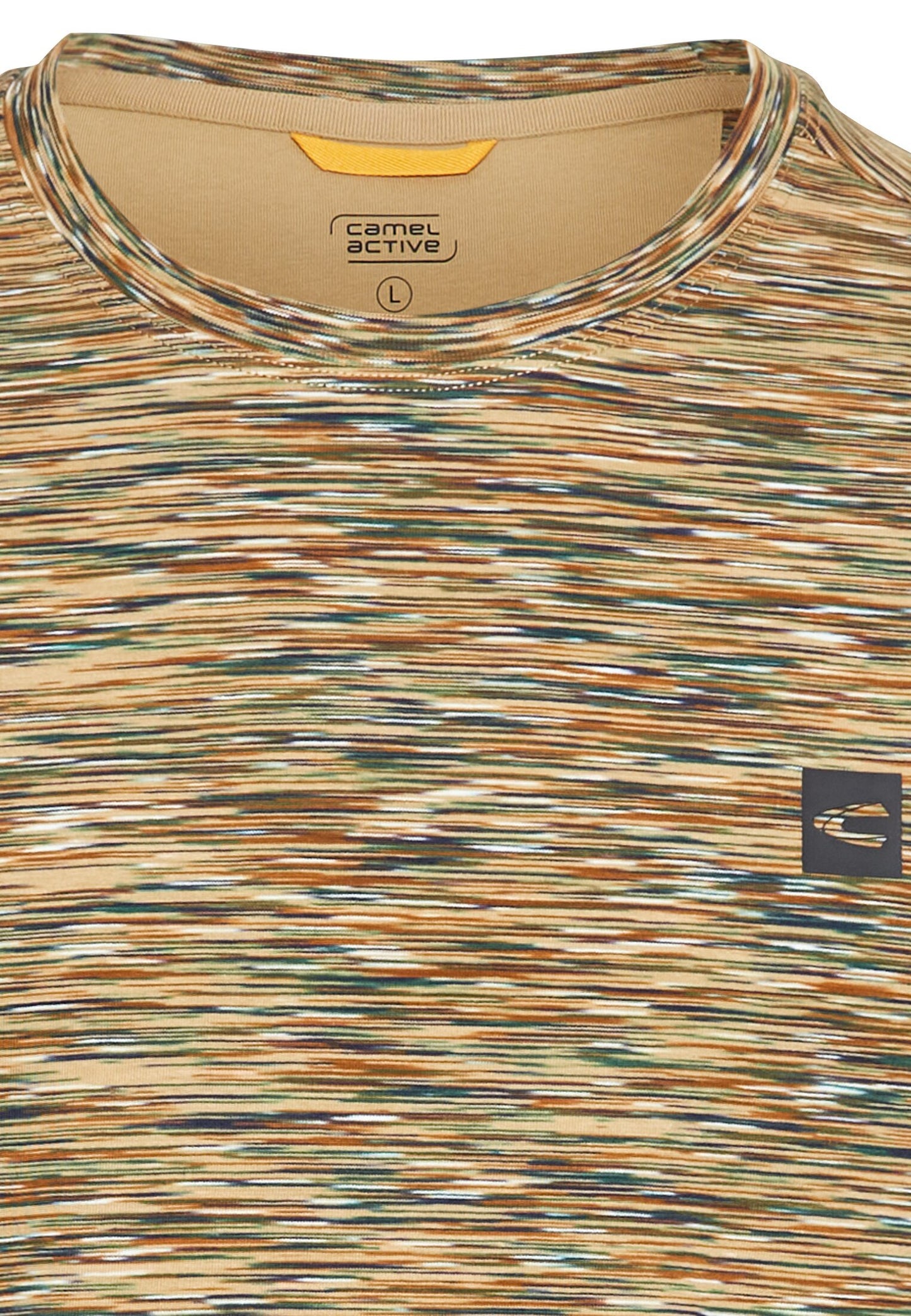 Kurzarmshirt mit geripptem Kragen (Agave Green)