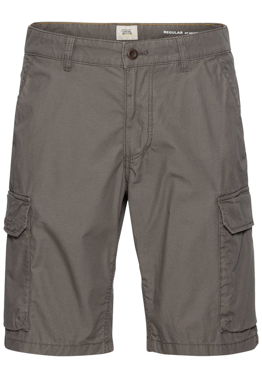 Regular Fit Cargo Shorts mit Minimal Print (Shadow Grey)