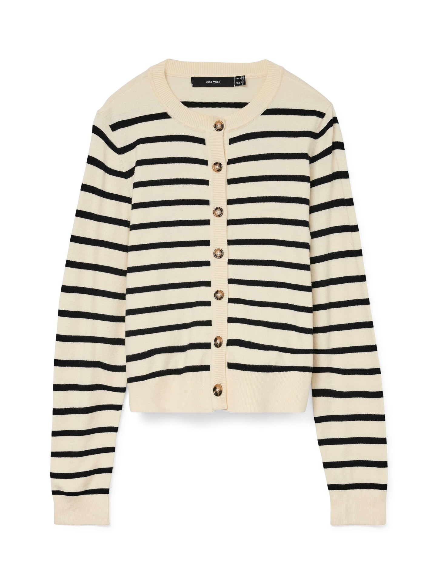 Vmsaba Plain Ls O-neck Cardigan Noos (Birch/w. B)