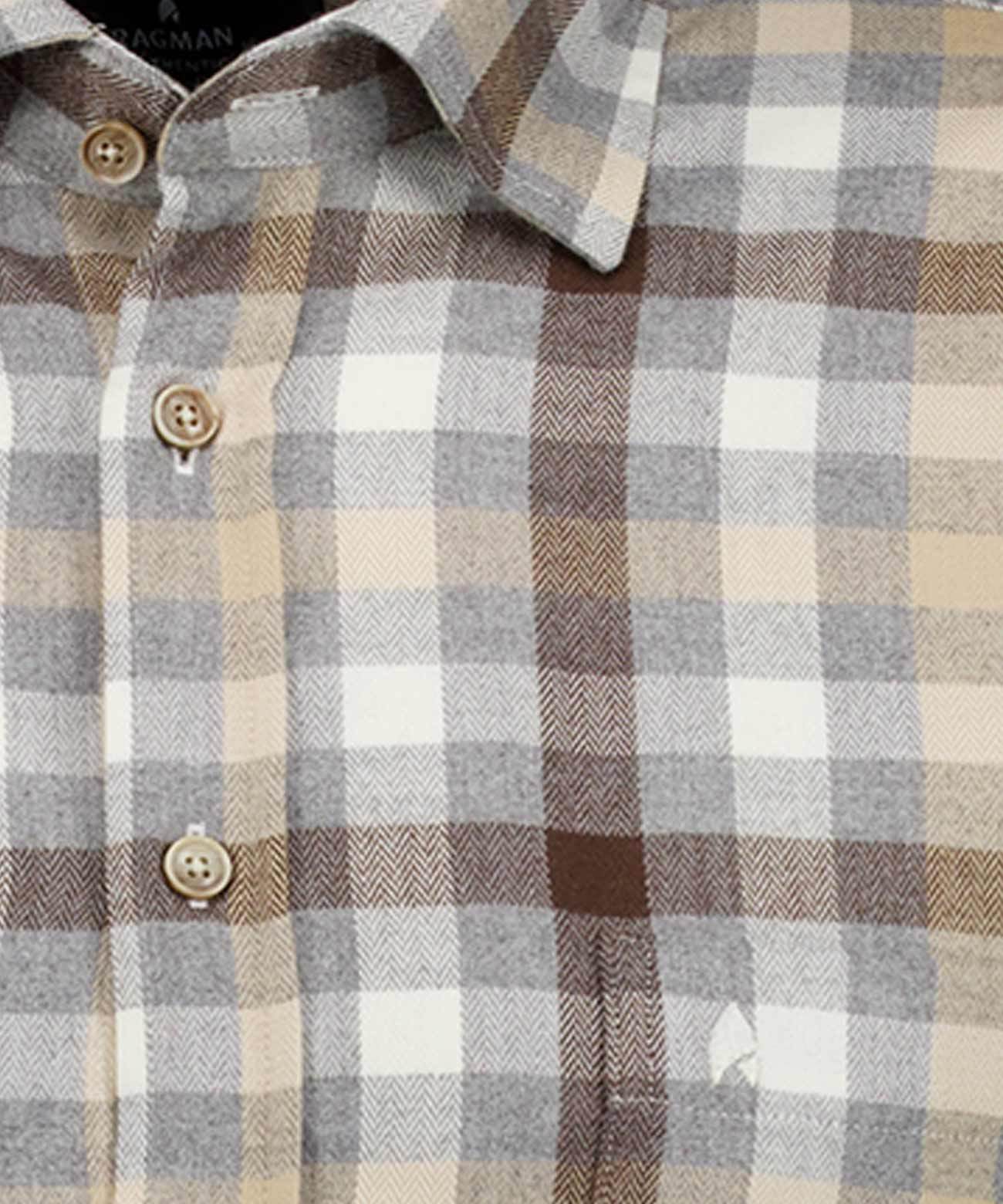 Karohemd mit verdecktem Button-down-Kragen (Gemuster)