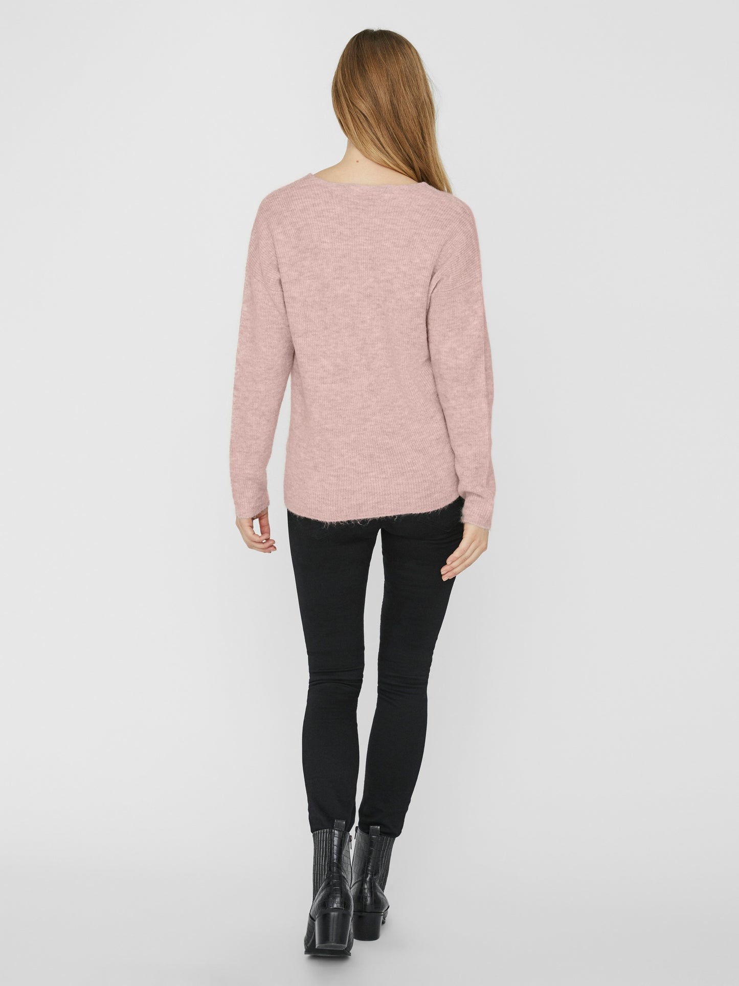 Vmcrewlefile Ls V-neck Blouse Noos (Sepia Rose)