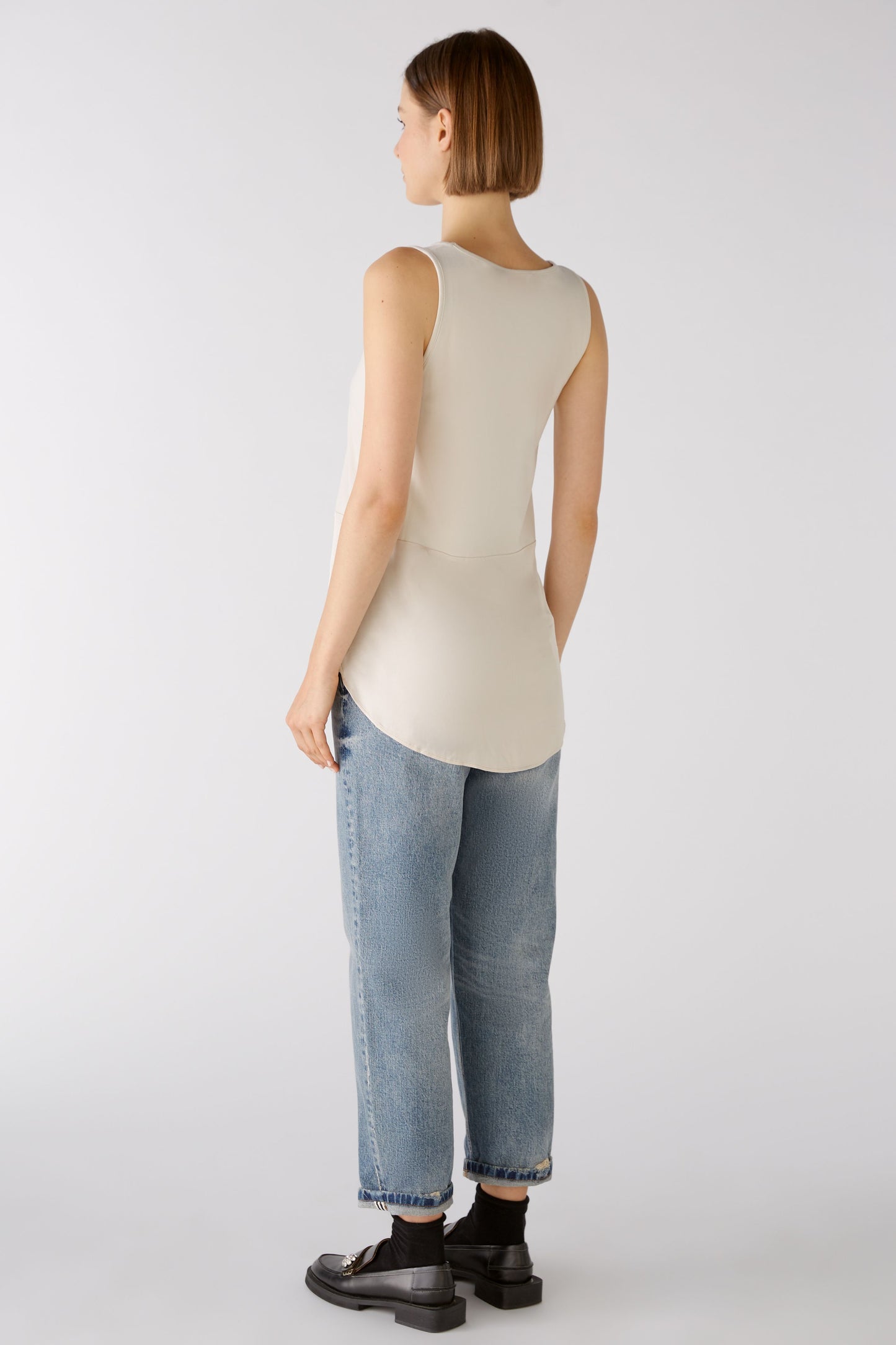 Longtop Baumwoll-Viskosepatch (Offwhite)