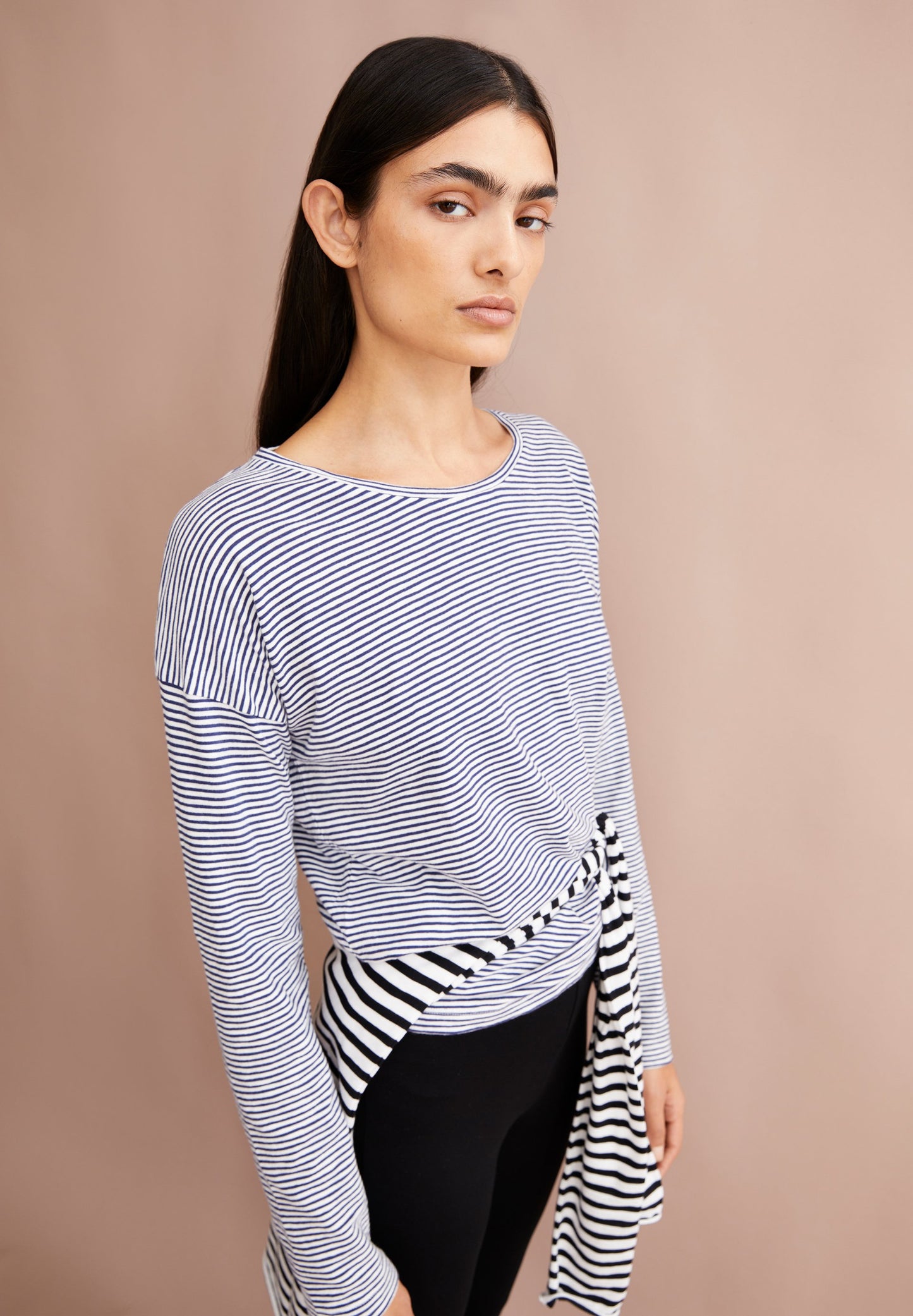 Xianaa Stripes (Oatmilk-blue No)