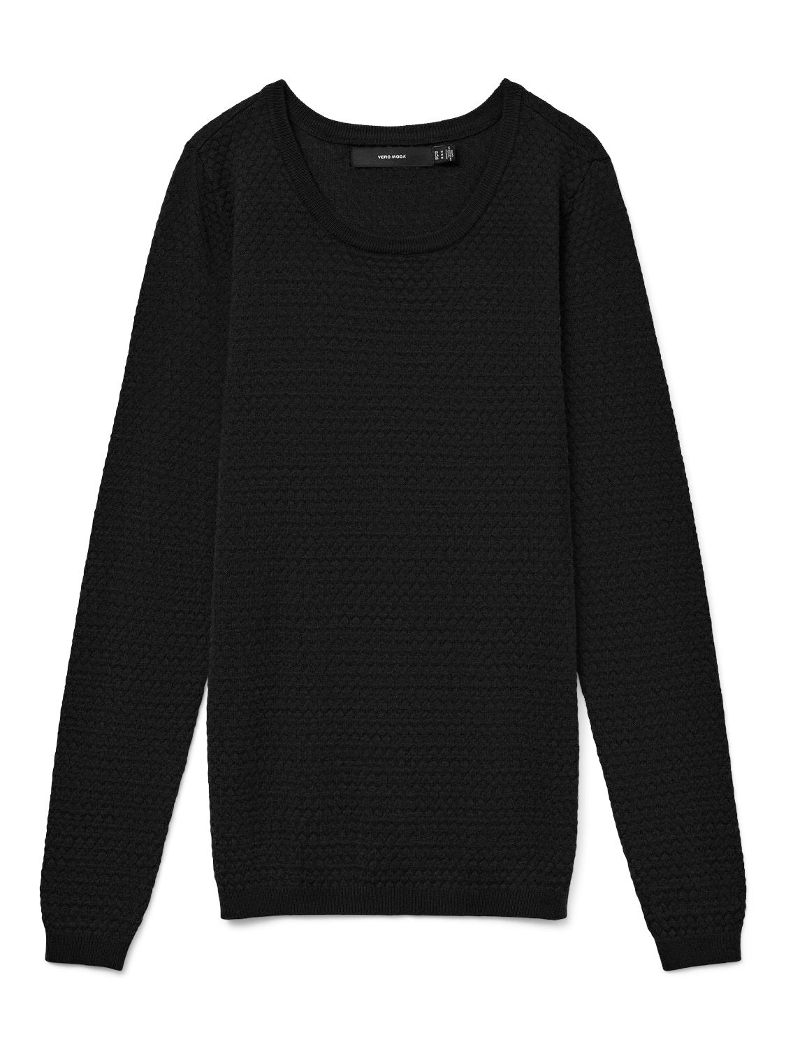 Vmcare Structure Ls O-neck Blou Noos (Black)